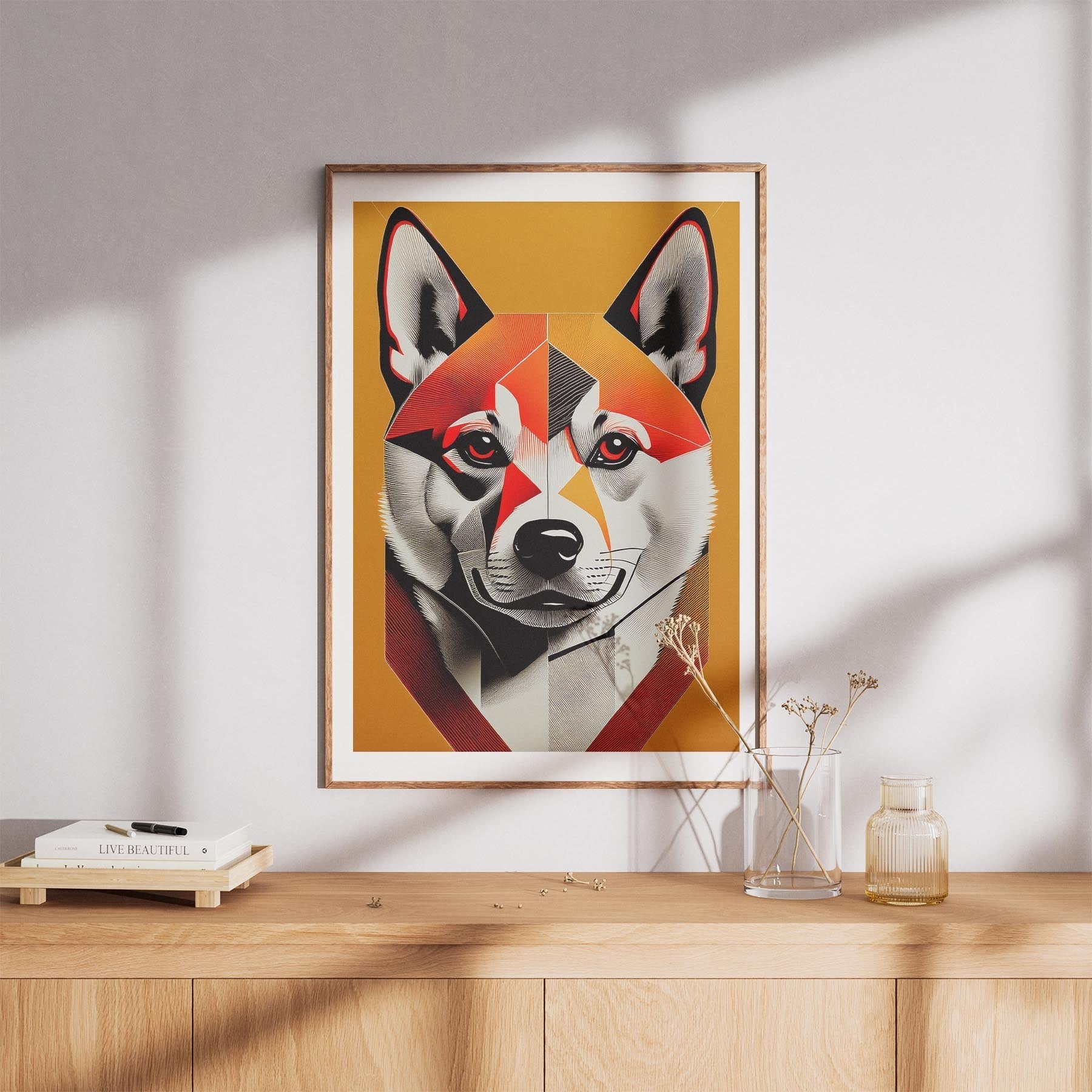 Shiba Geometric Orange Series image 8