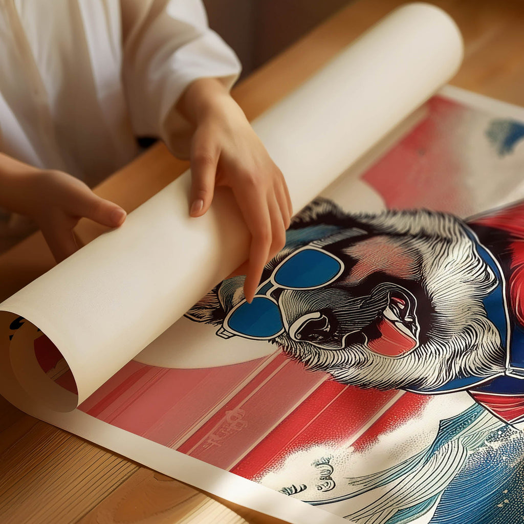 German Shepherd Hokosai Surfer Dogs 1 image 3