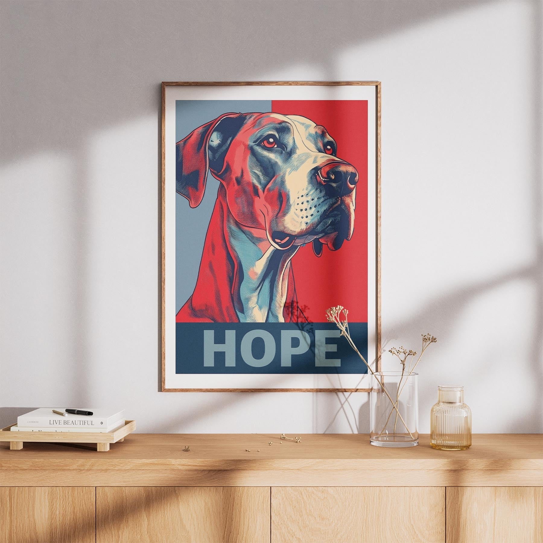 Great Dane HOPE Series Inspired by the Obama Poster image 8