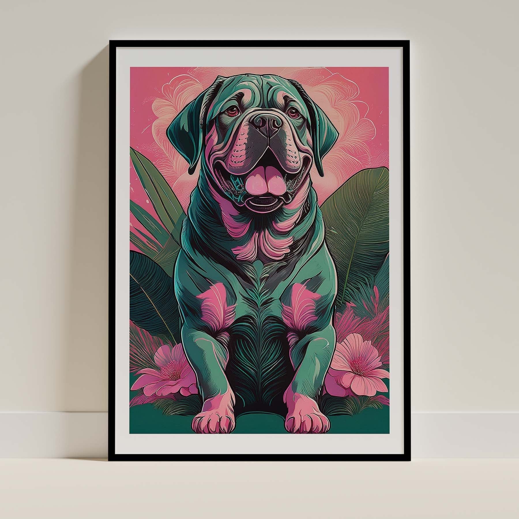 Dogue De Bordeaux Dog Art Print Unframed Vol 2 | 5 Unique Designs | Wall Art Gift for Dog Lovers - Image 3 | Dogsy & Co
