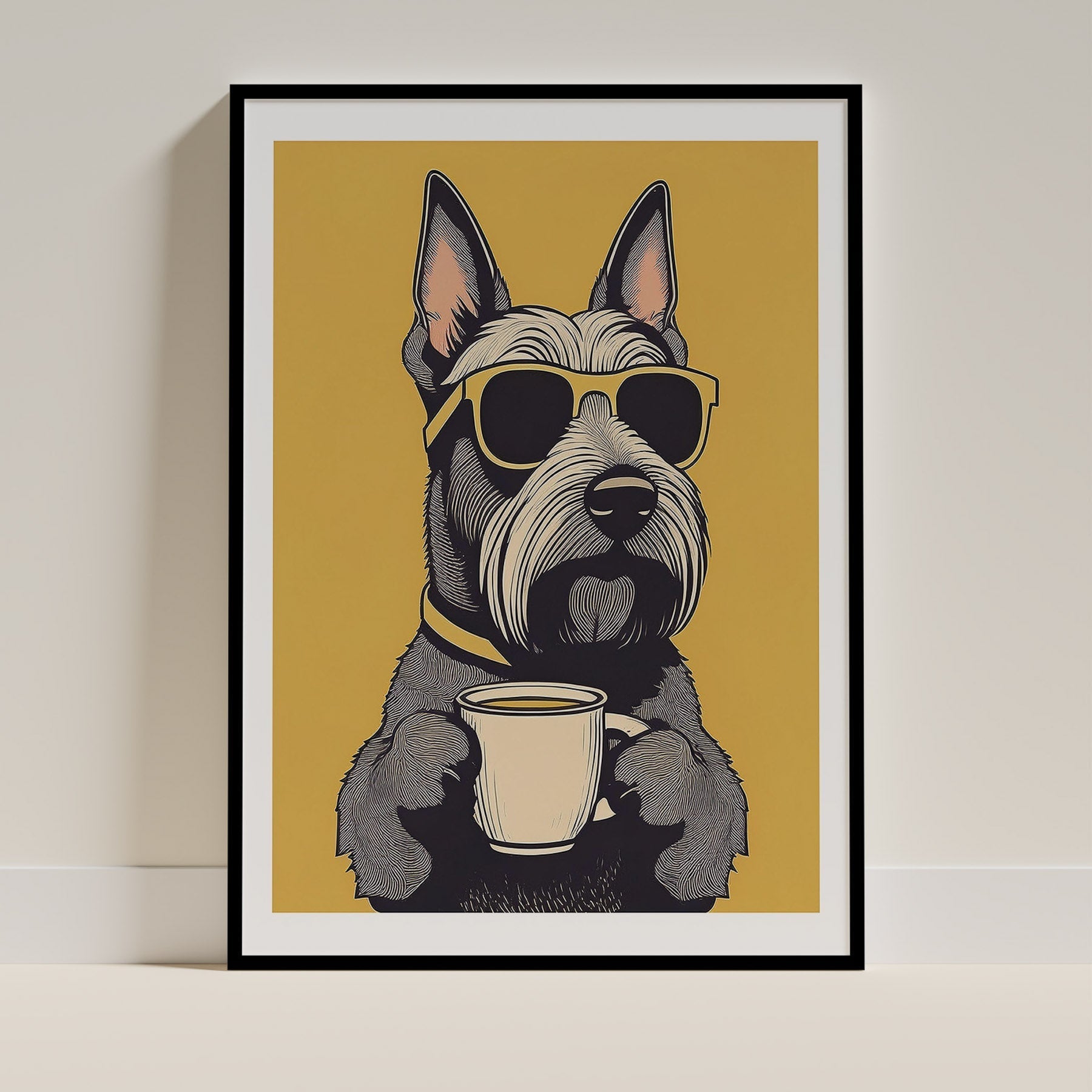 Scottish Terrier Dog Art Print Unframed Vol 2 | 7 Unique Designs | Wall Art Gift for Dog Lovers - Image 4 | Dogsy & Co