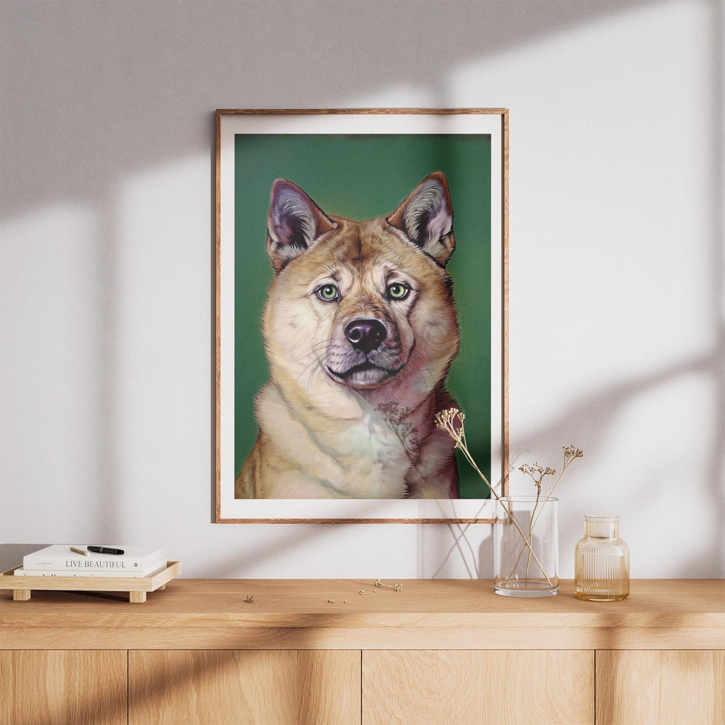 Akita Inu Green Painted Series image 8