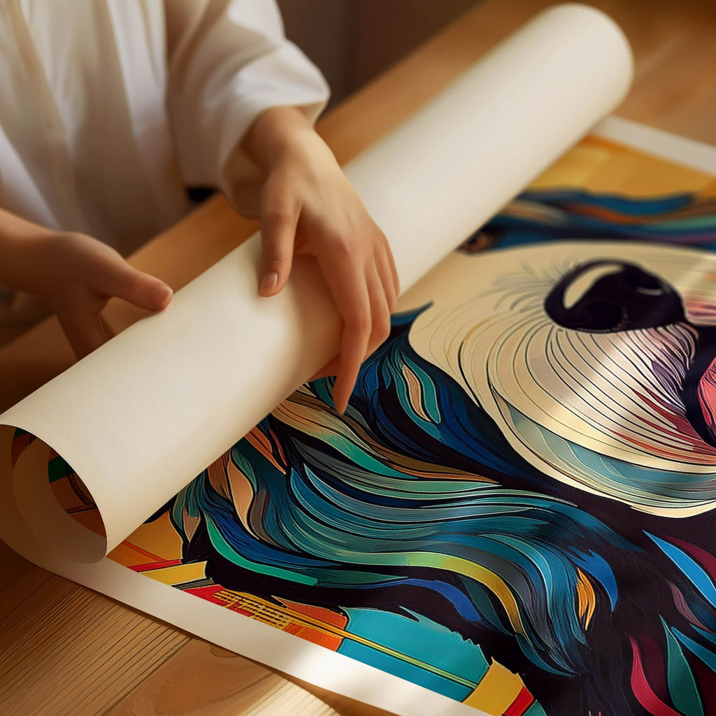 Old English Sheepdog Colour Graphics image 1