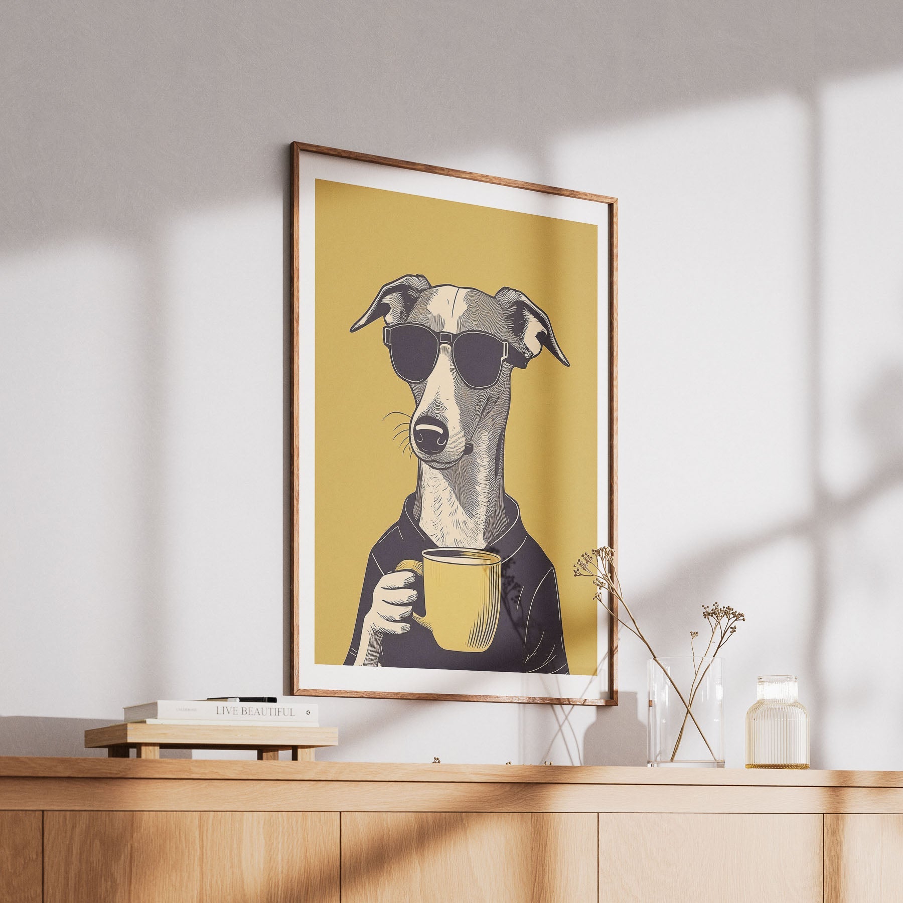 Greyhound Chillin Coffee Dog image 6