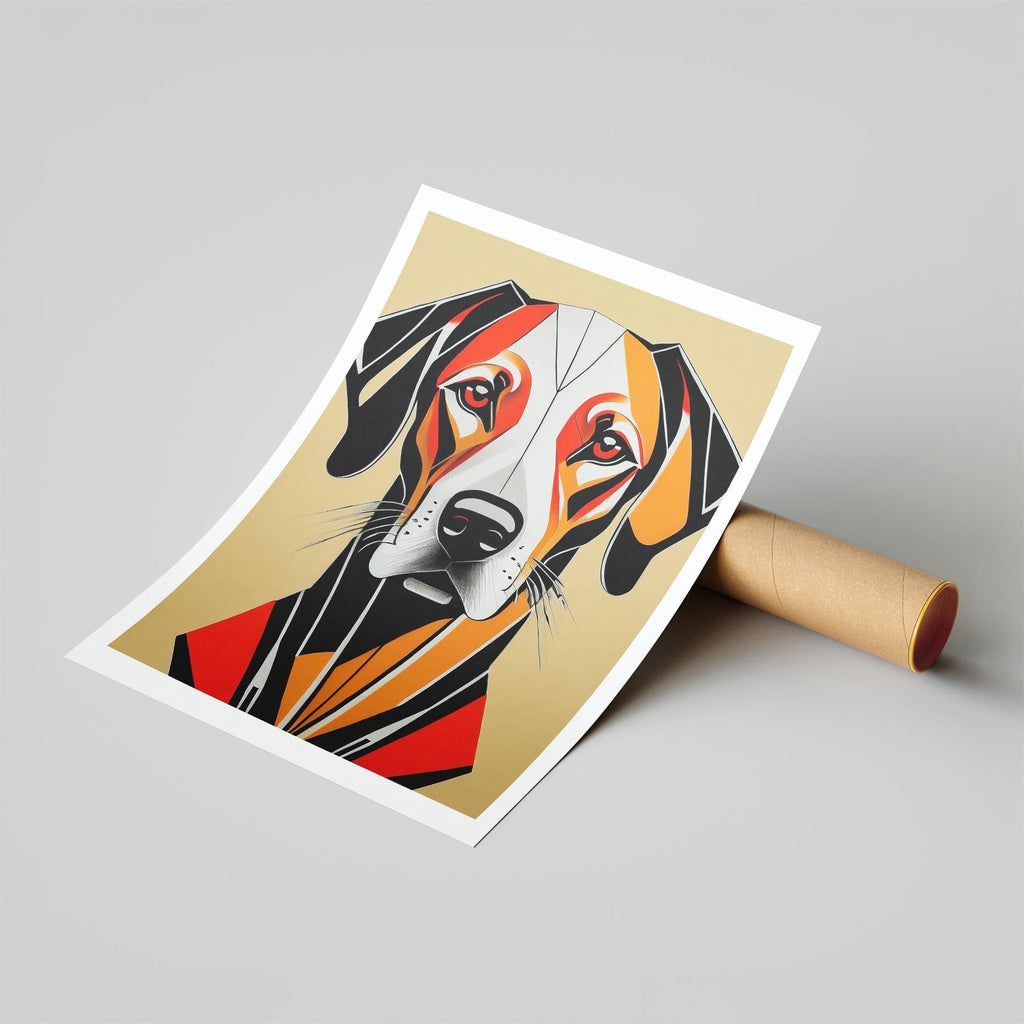 Rhoedesian Ridgeback Geometric Orange Series image 6