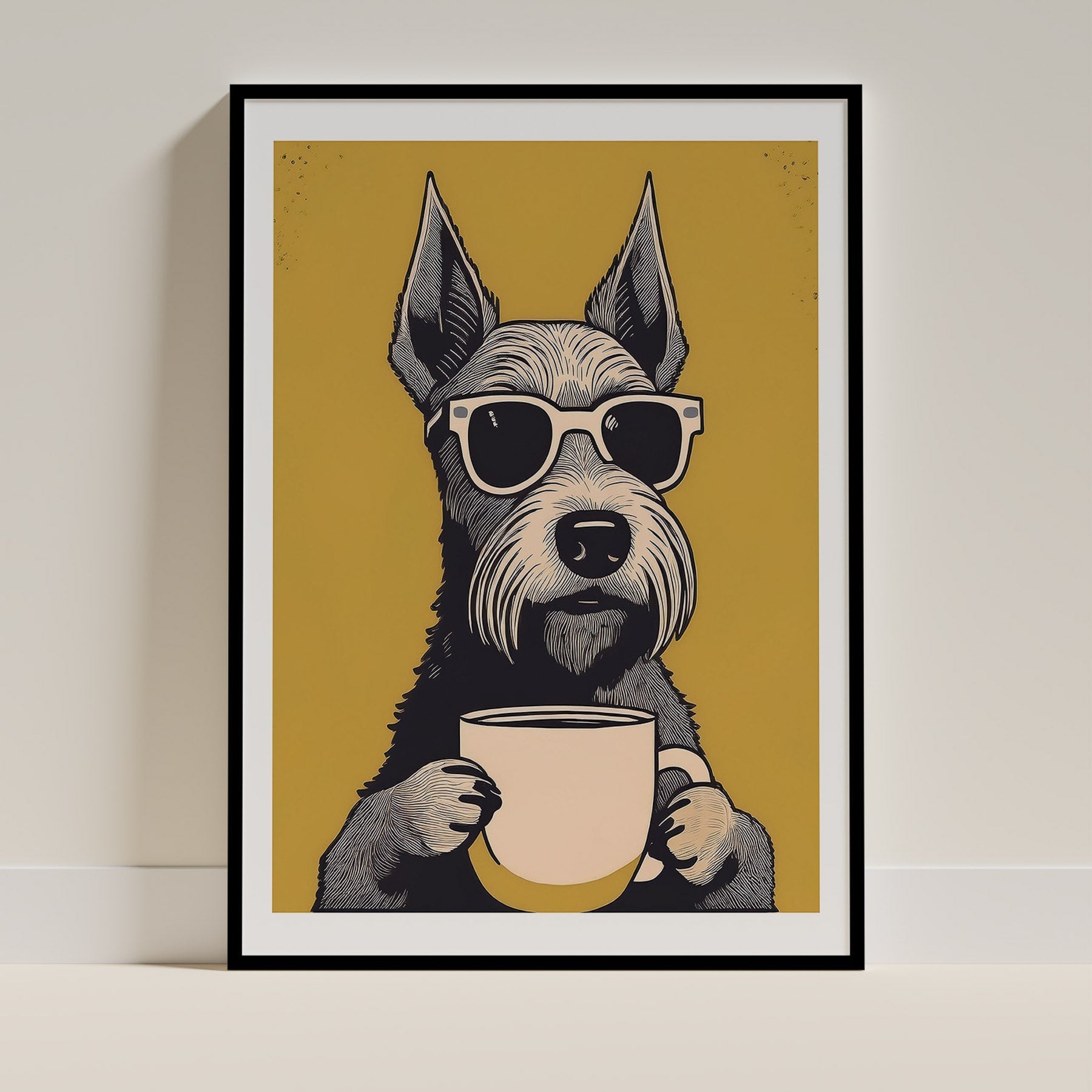 Irish Terrier Chillin Coffee Dog image 0