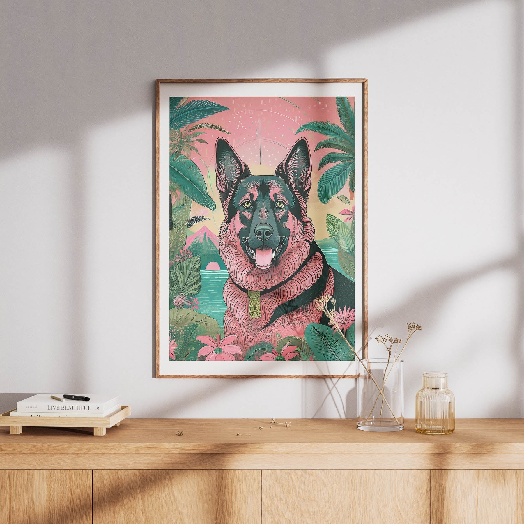 German Shepherd Flowery Dog image 8