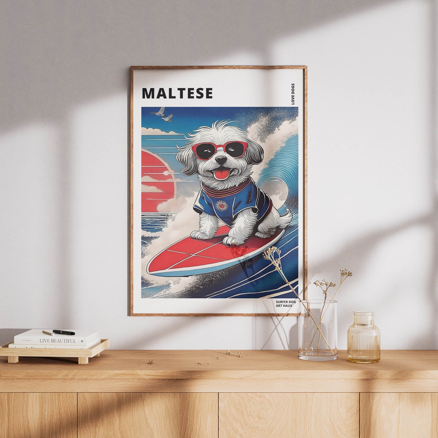 Maltese Hokosai Surfer Dogs 1 image 8