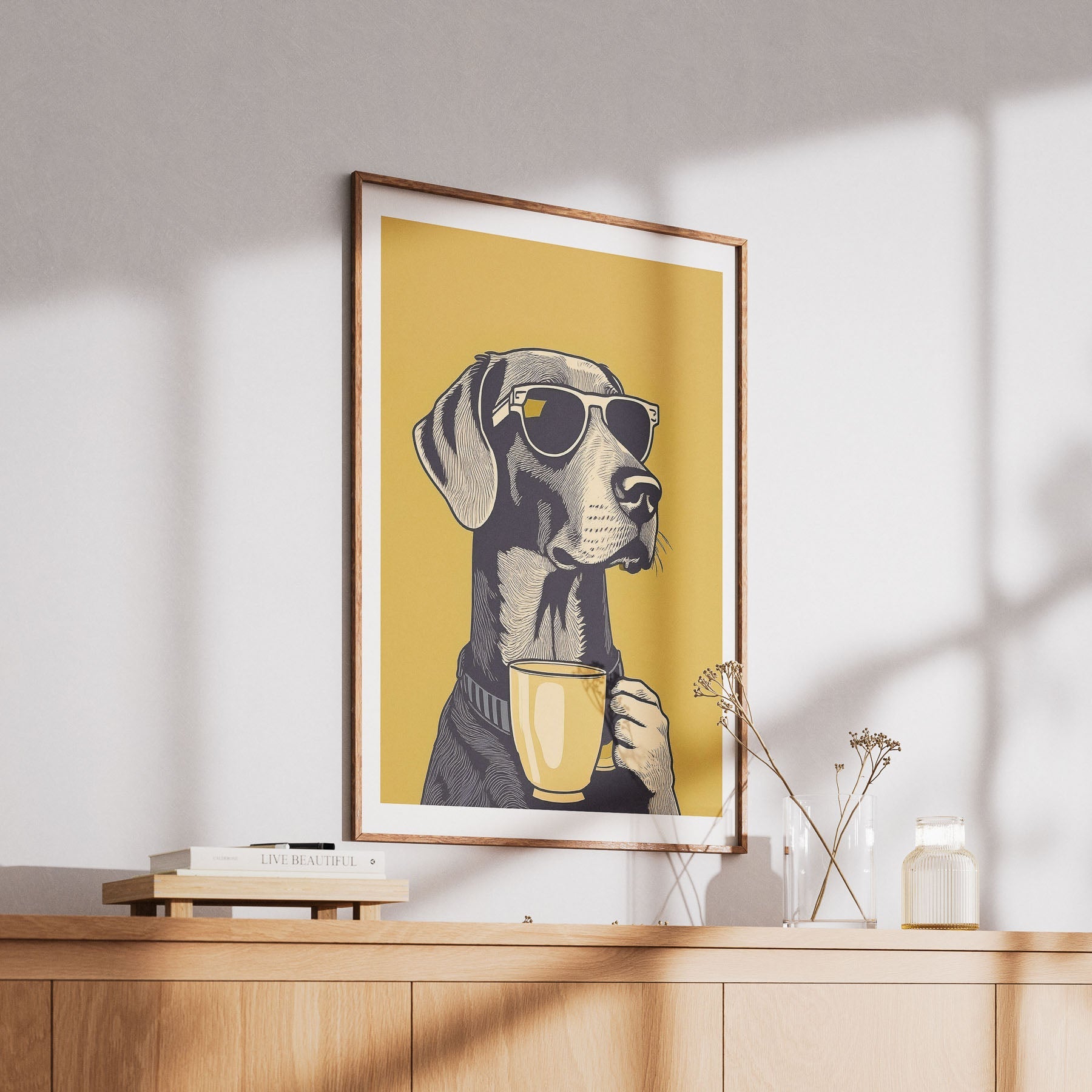 German Pointer Chillin Coffee Dog image 6