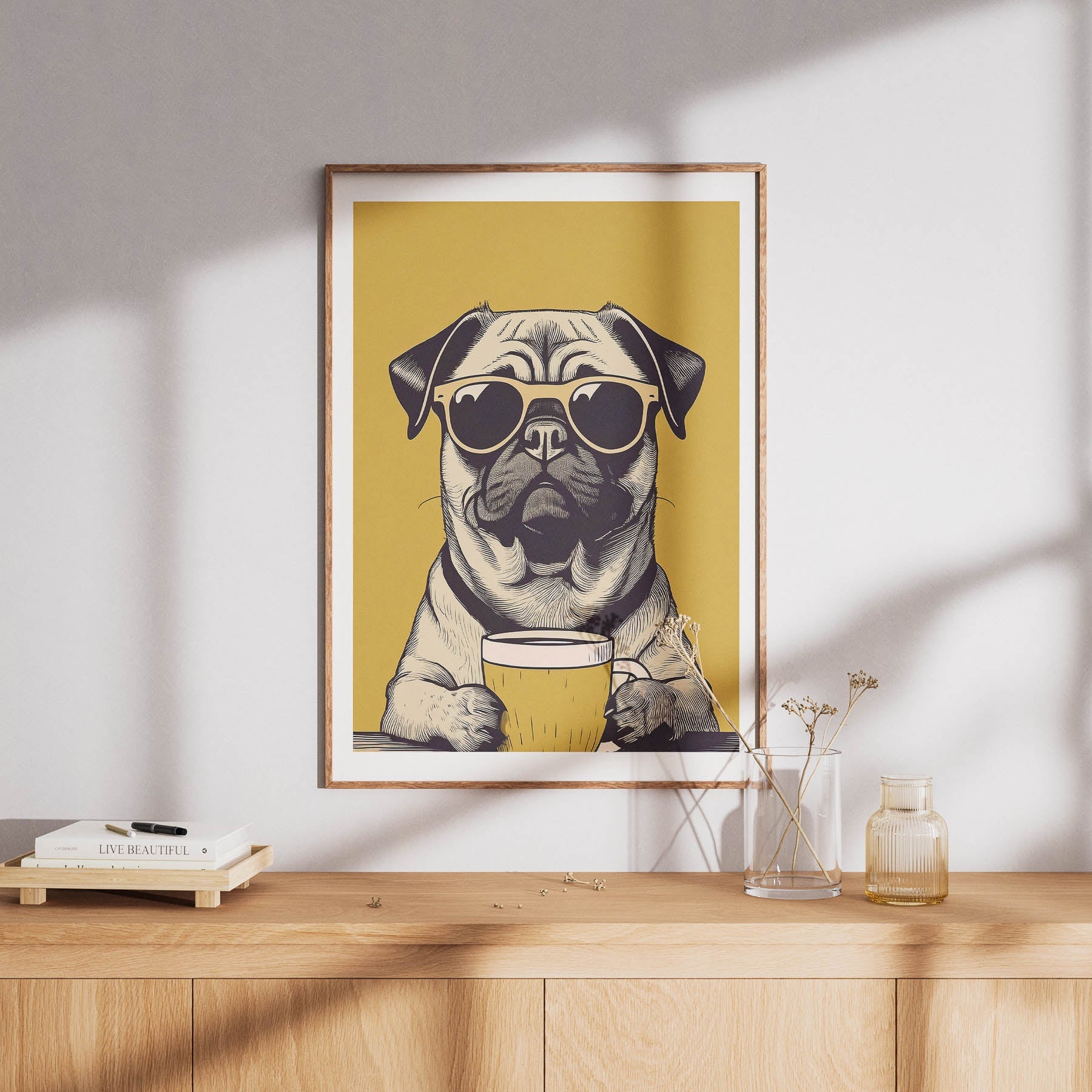 Pug Chillin Coffee Dog image 8