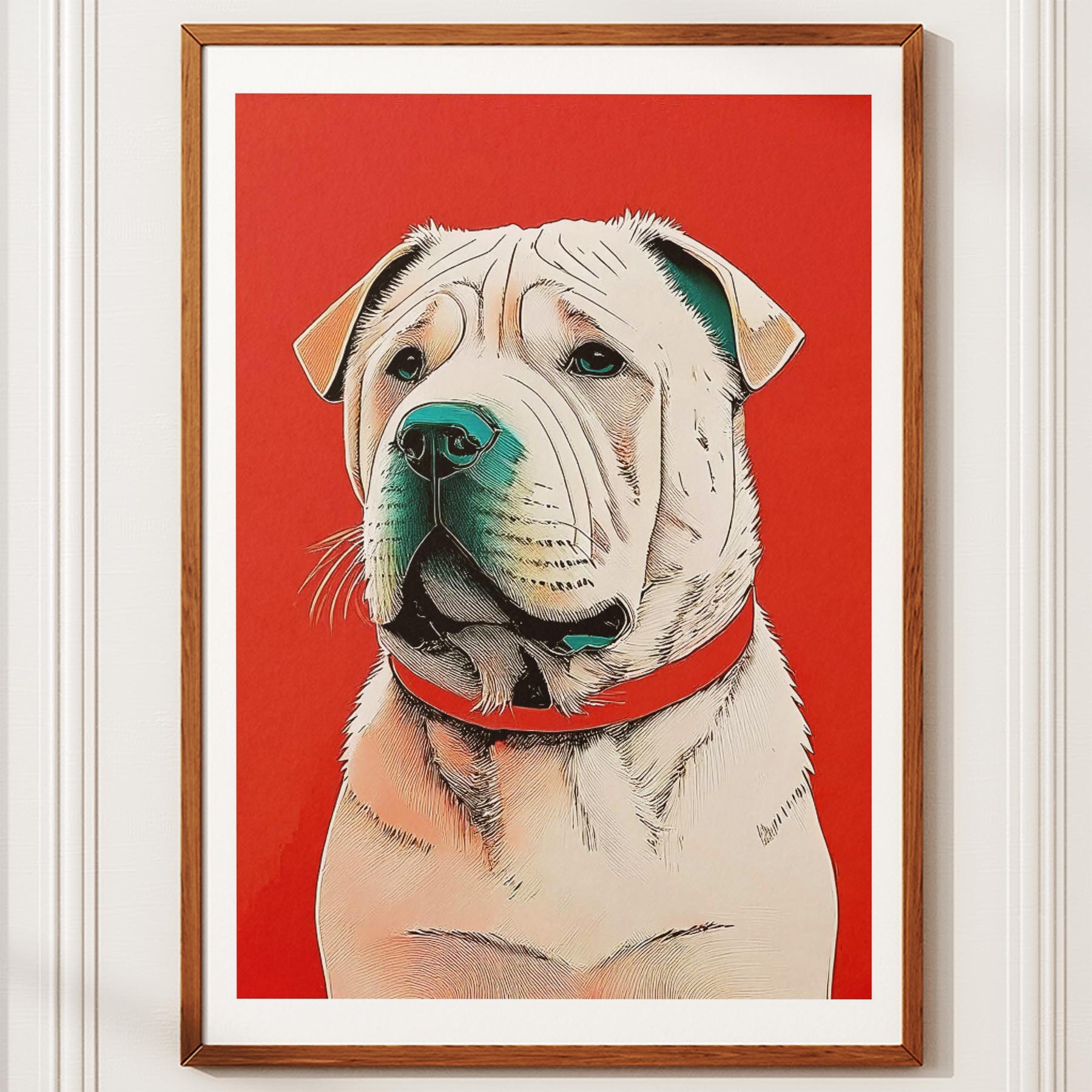 Shar Pei Red Dog Series image 10
