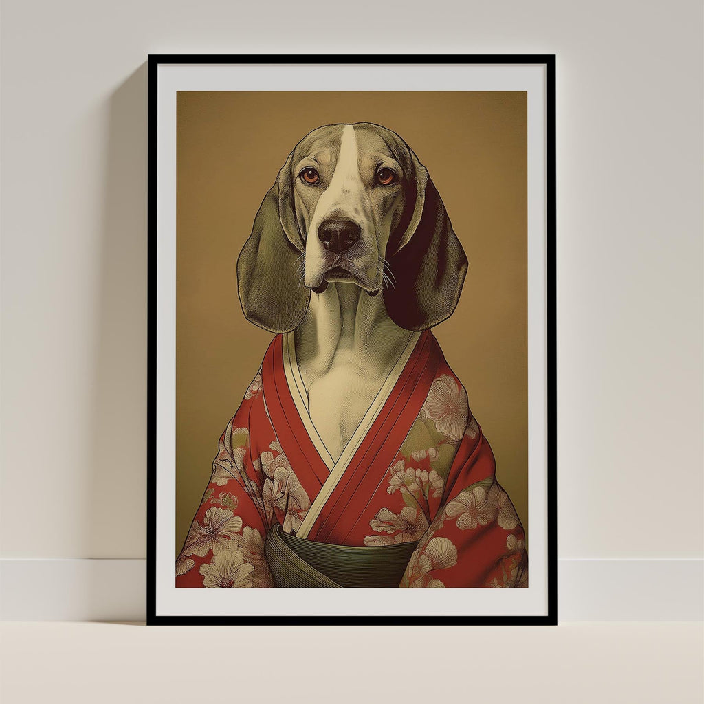 Basset Hound Japanse Kimono Dog Series image 0