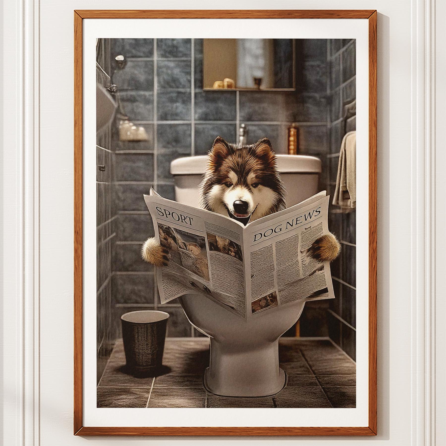 Alaskan Malamute Toilet Humour Dog Series 2 image 10