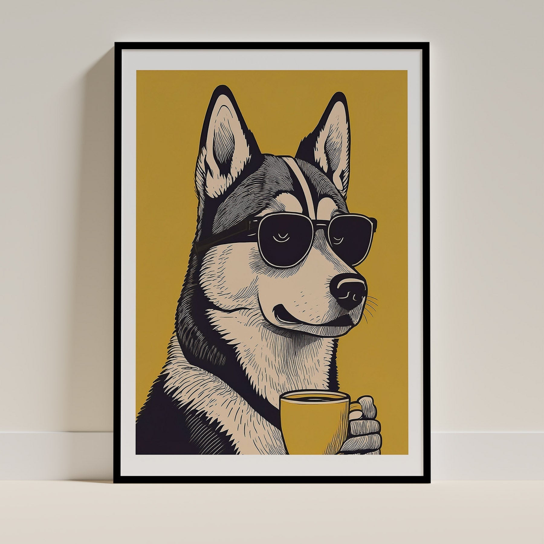 Siberian Husky Dog Art Print Unframed Vol 2 | 5 Unique Designs | Wall Art Gift for Dog Lovers - Image 3 | Dogsy & Co