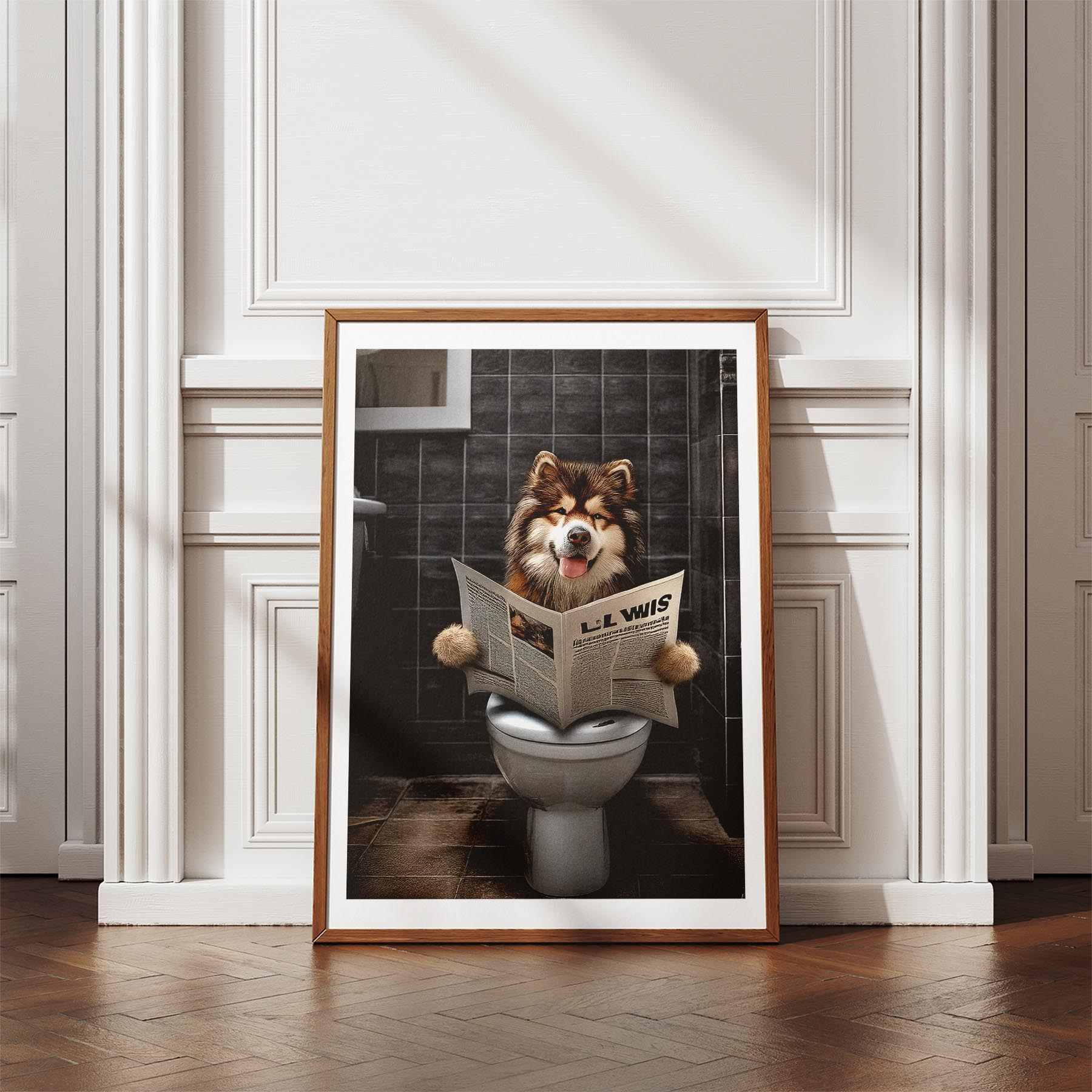 Alaskan Malamute Toilet Humour Dog Series 1 image 4
