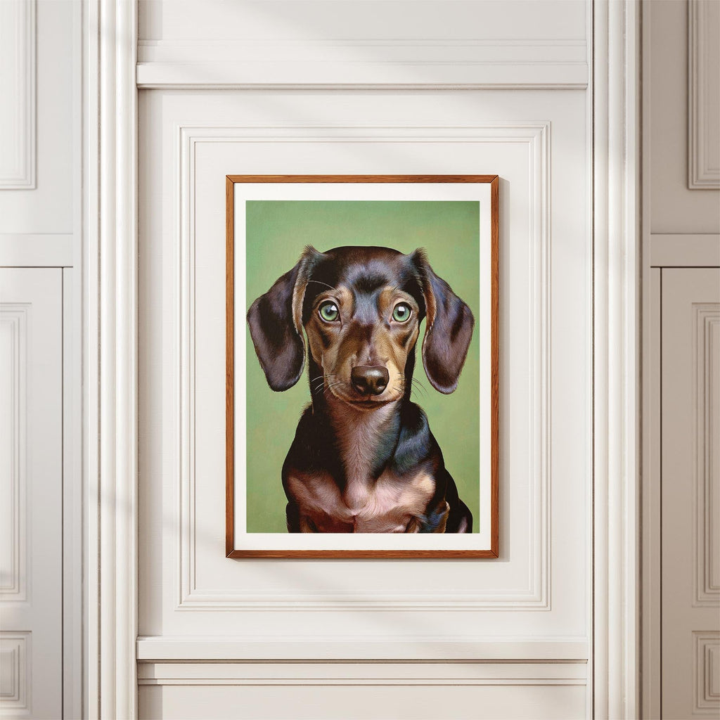 Dachshund Green Painted Series image 3