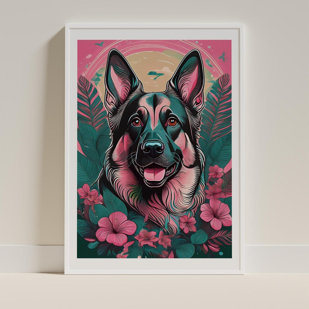German Shepherd Flowery Dog image 9