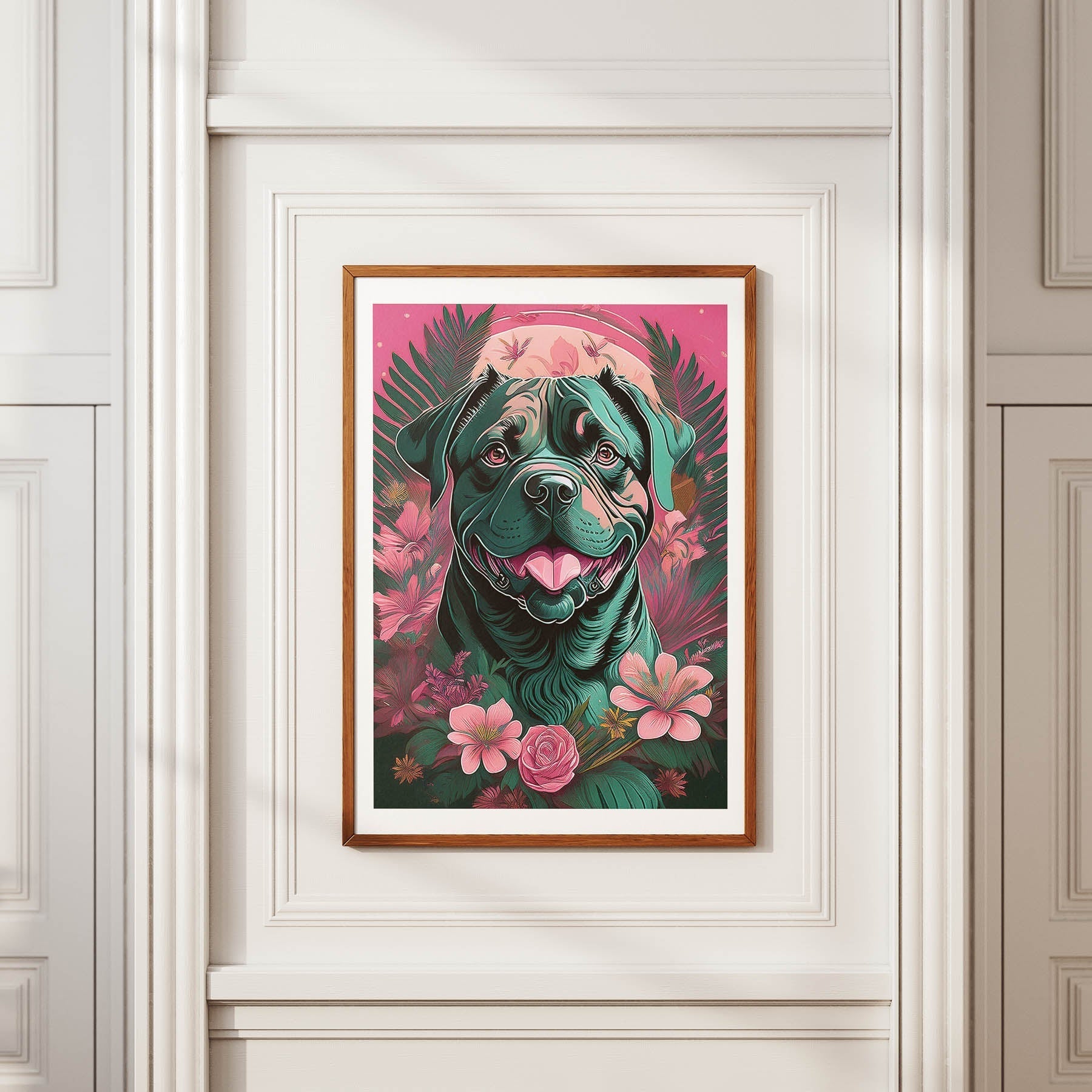 Dogue De Bordeaux Flowery Dog image 3