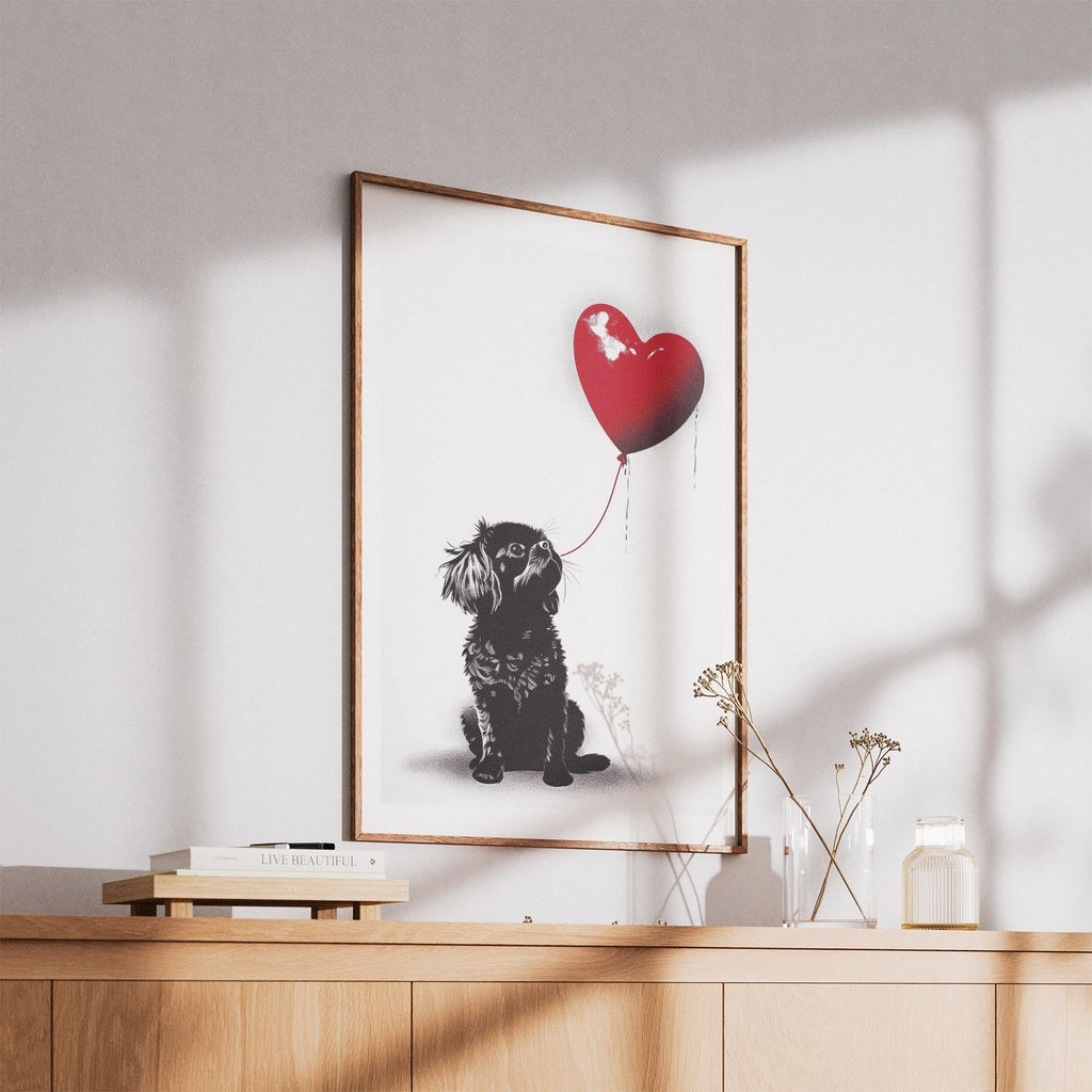 Japanese Chin DOGSY Series inspired by the Art of Banksy image 5