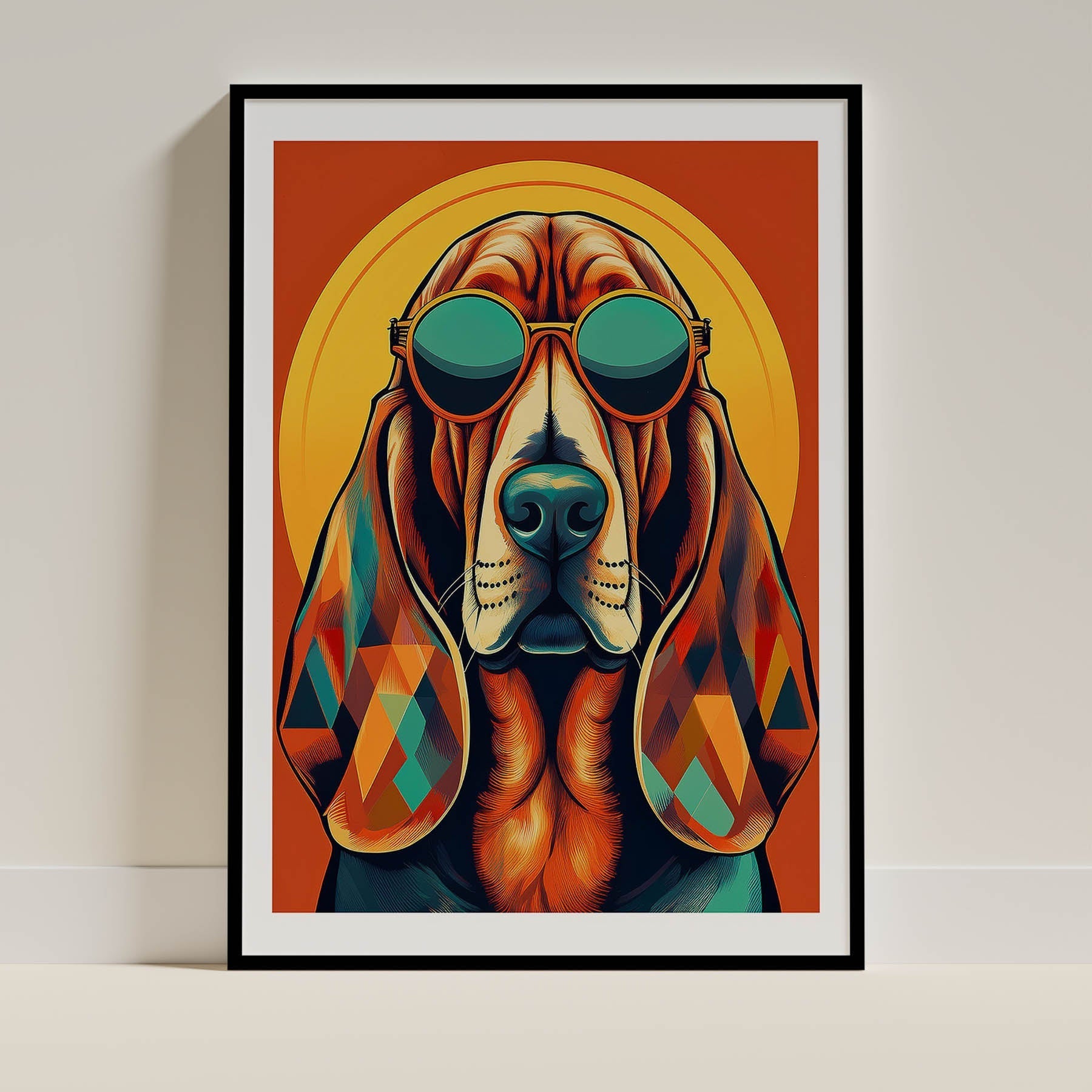 Bloodhound Dog Art Print Unframed Vol 2 | 9 Unique Designs | Wall Art Gift for Dog Lovers - Image 3 | Dogsy & Co