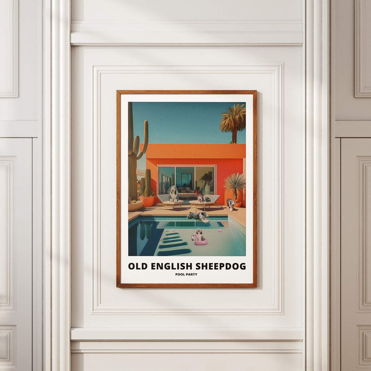 Old English Sheepdog Pool Party image 2