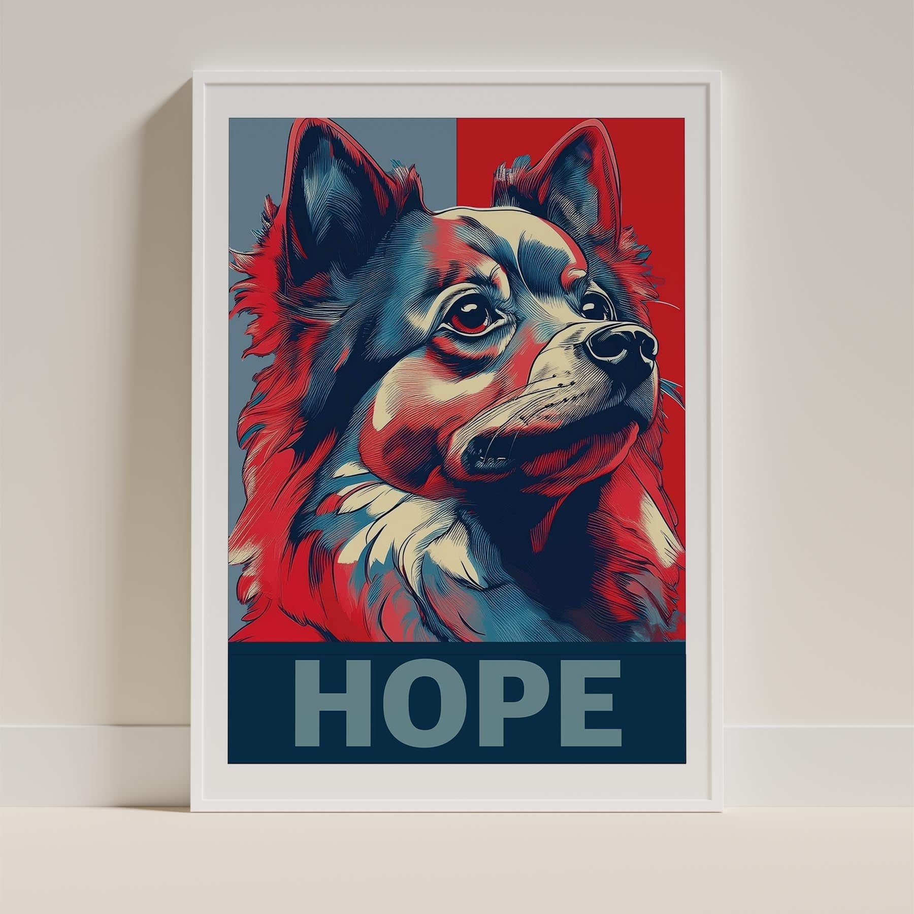 Pomeranian HOPE Series Inspired by the Obama Poster image 9