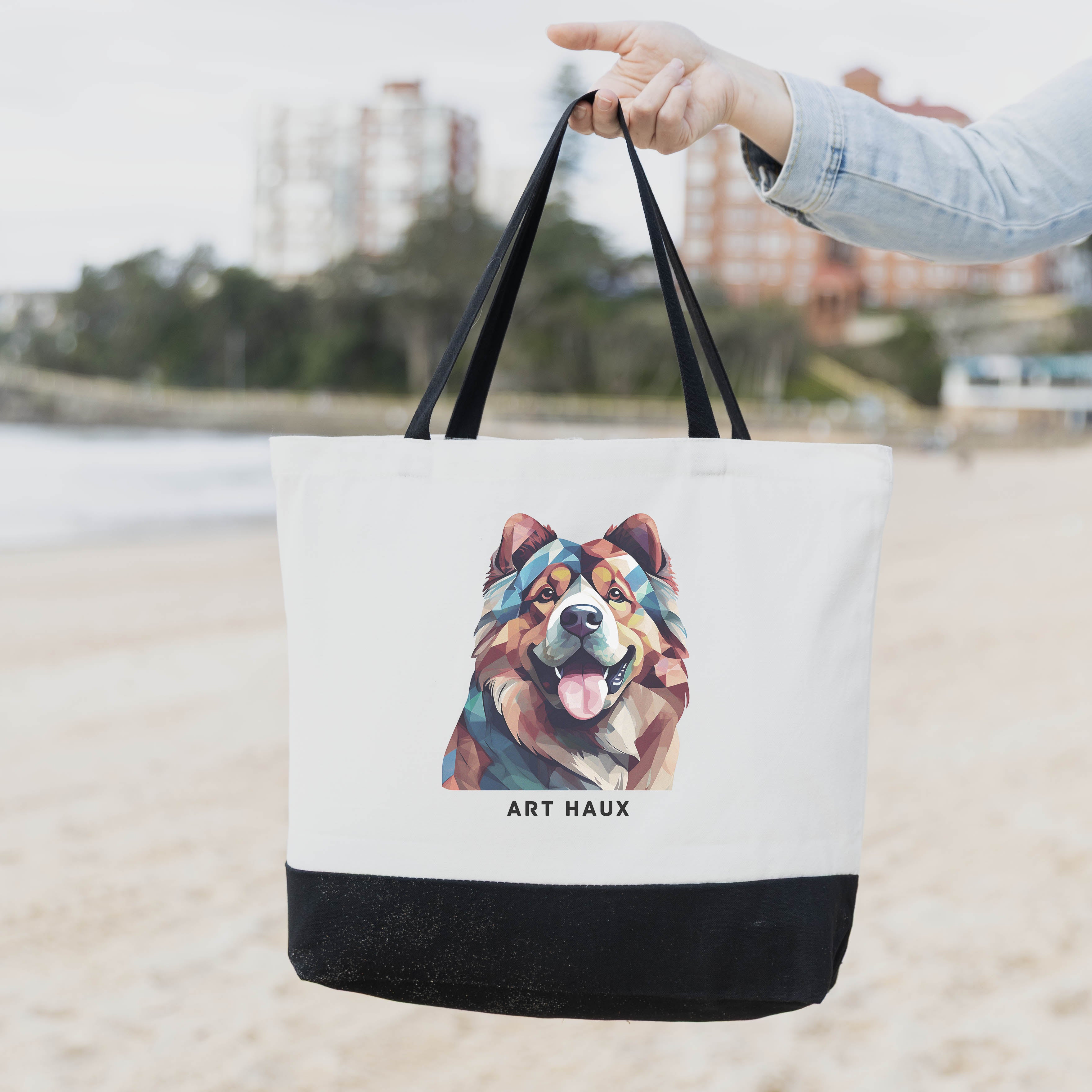 Chow Chow Chic Graphic Art Bag image 1