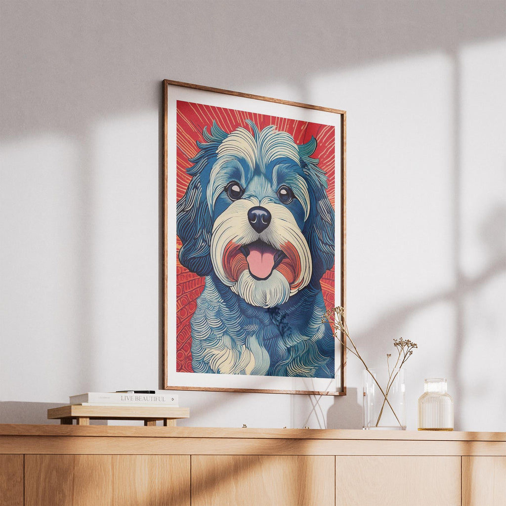 Maltese Hokusai Japanese Inspired Dog Series image 5