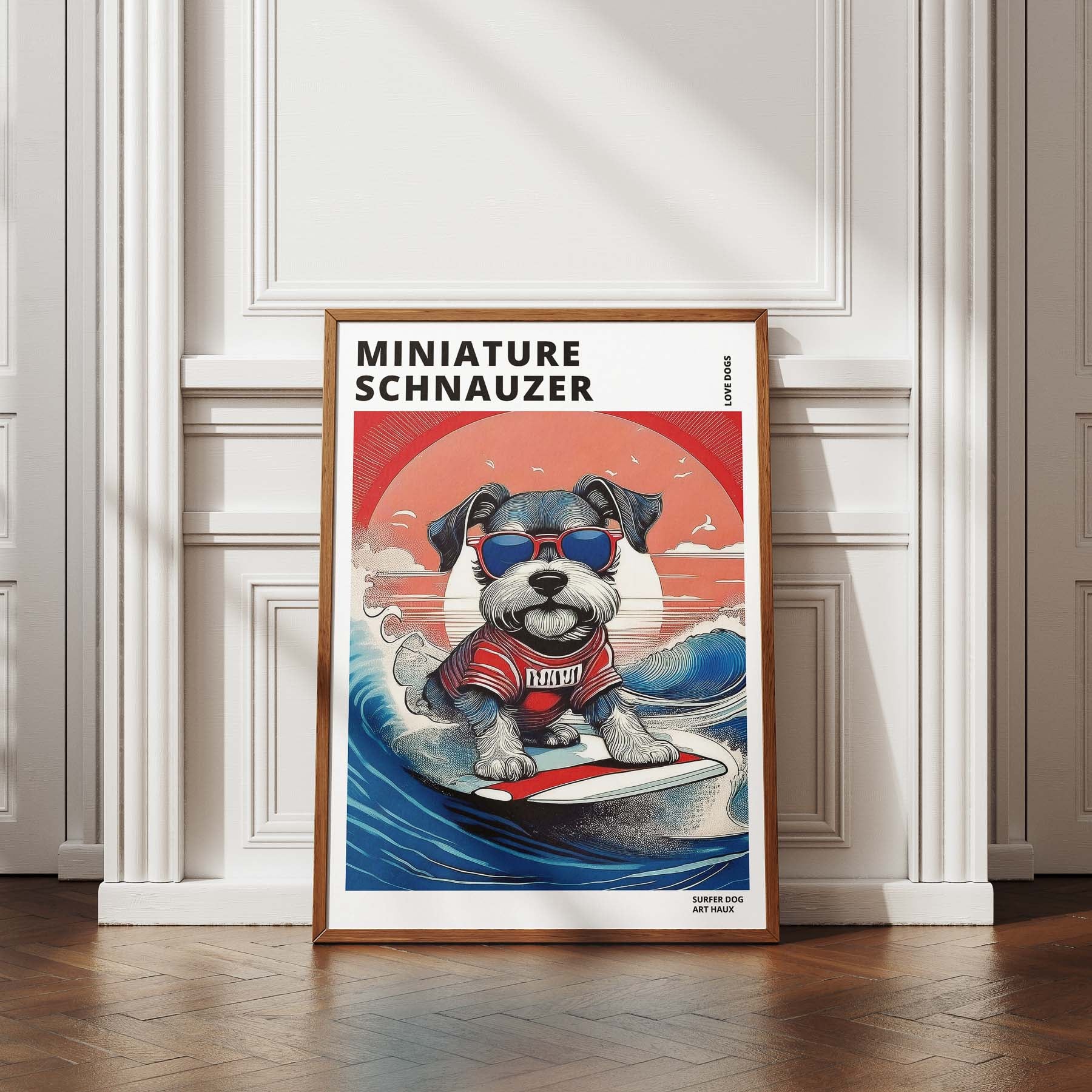 Miniature Schnauzer Hokosai Surfer Dogs 2 image 4