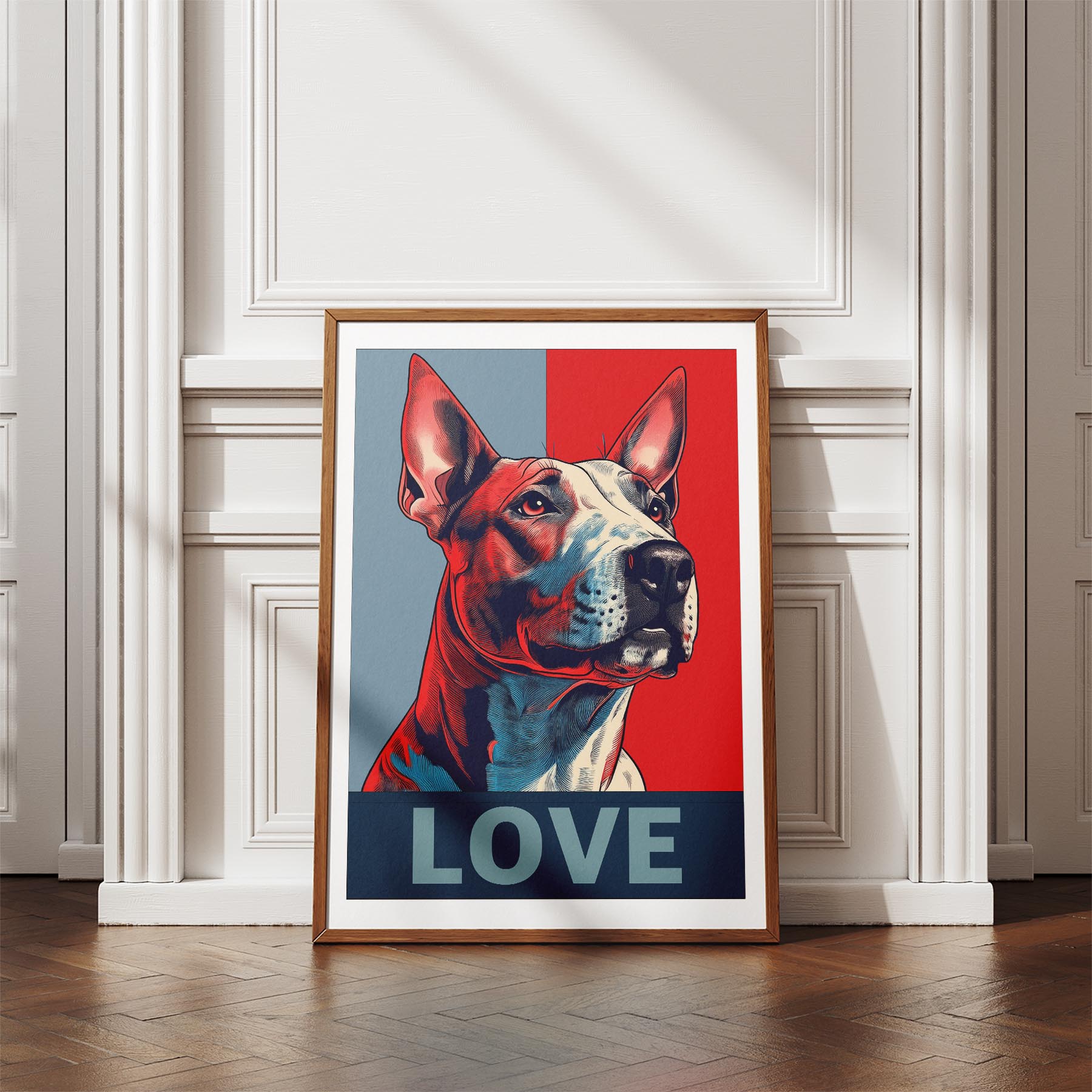 Bull Terrier LOVE Series Inspired by the Obama Poster image 4