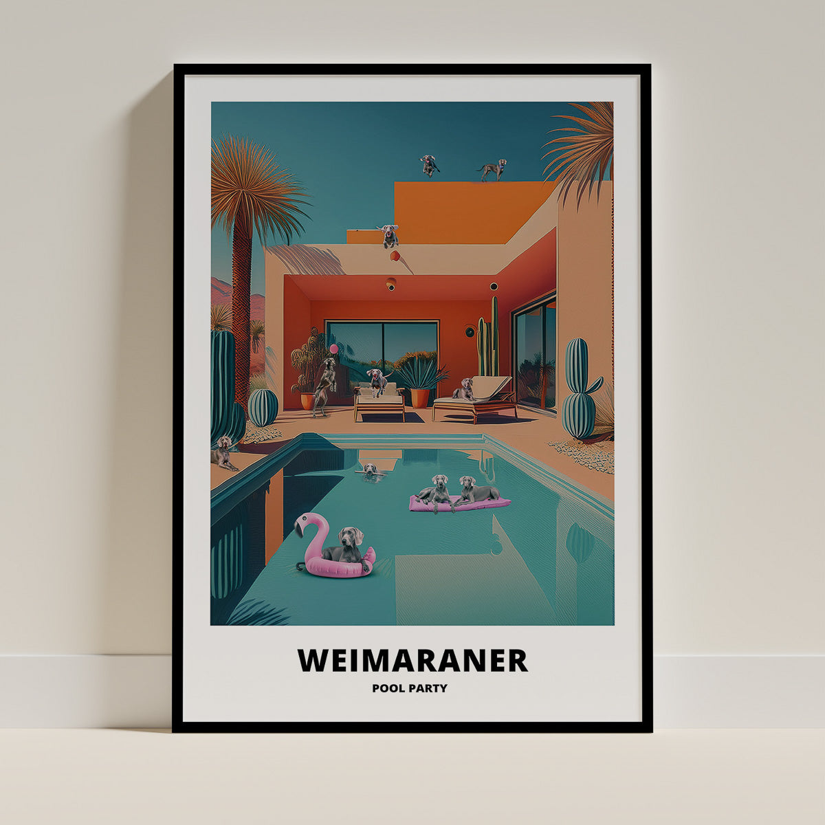 Weimaraner Pool Party image 0