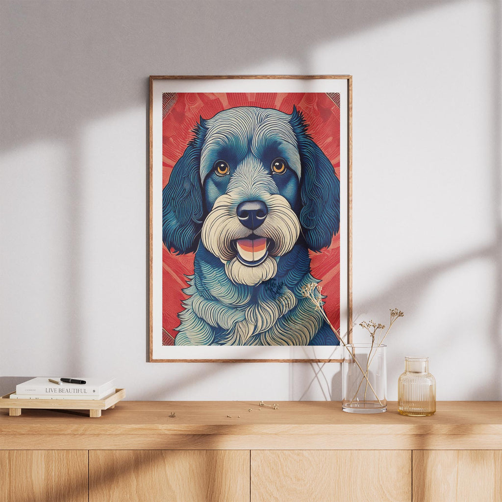 Cavoodle Hokusai Japanese Inspired Dog Series 5 image 8