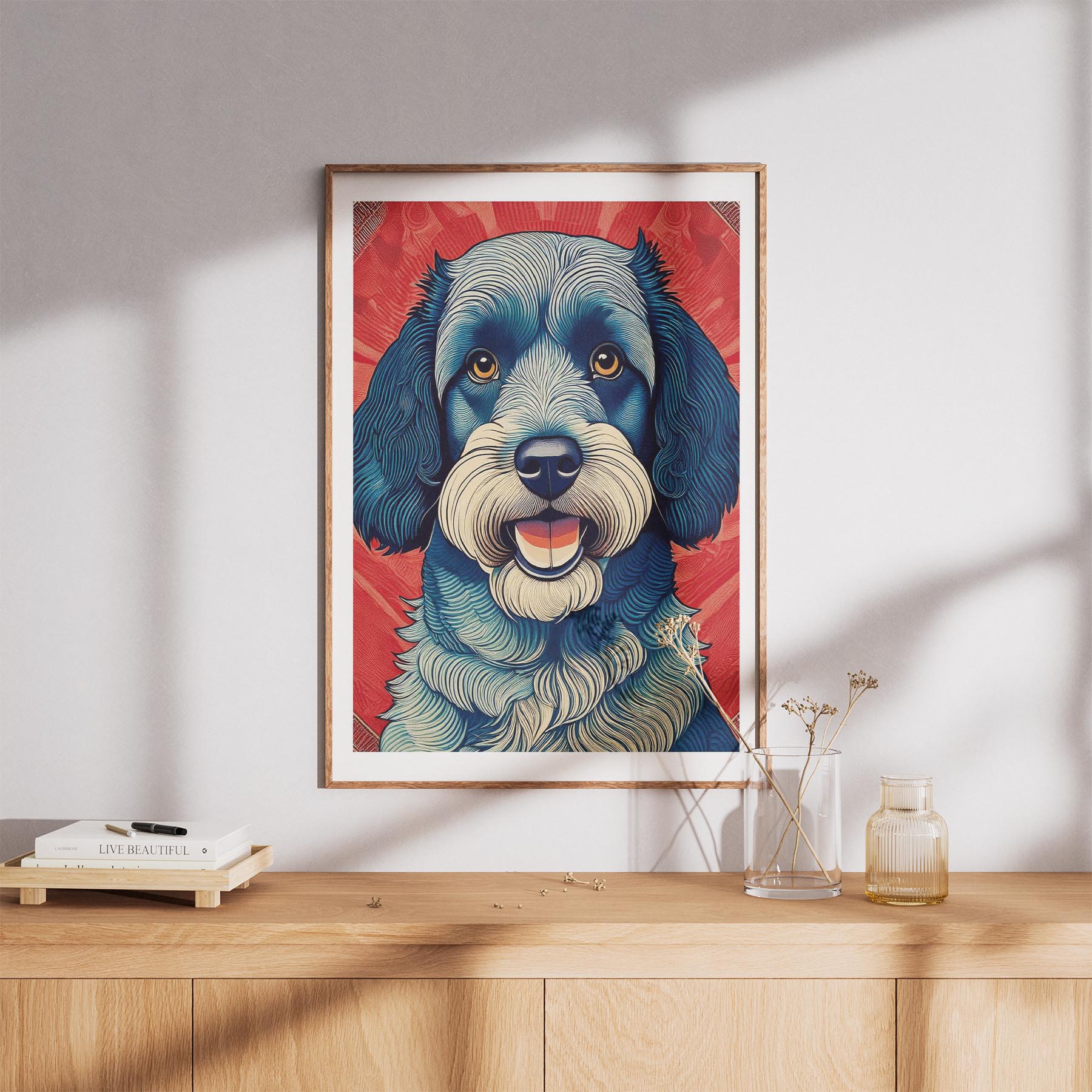 Cavoodle Hokusai Japanese Inspired Dog Series 5 image 8