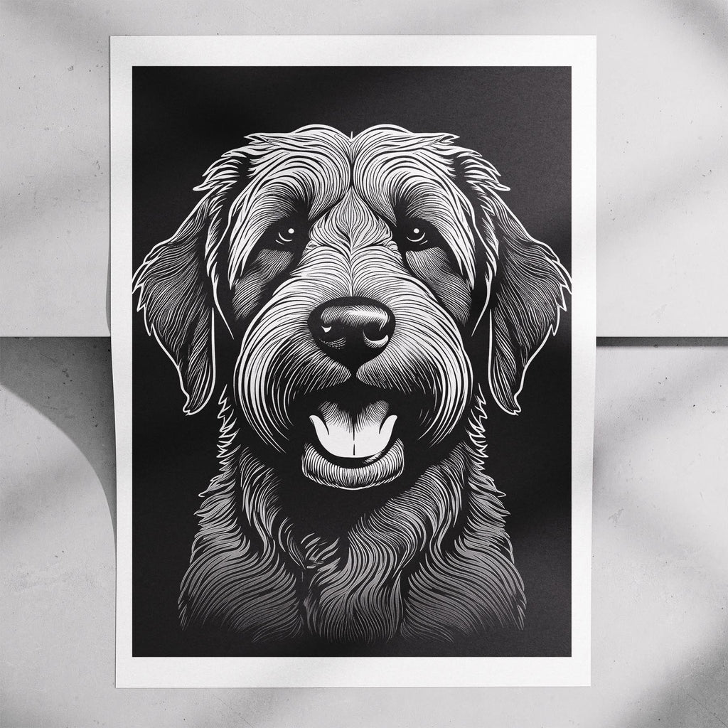 Cobberdog Line Dog Series in Black and White image 7