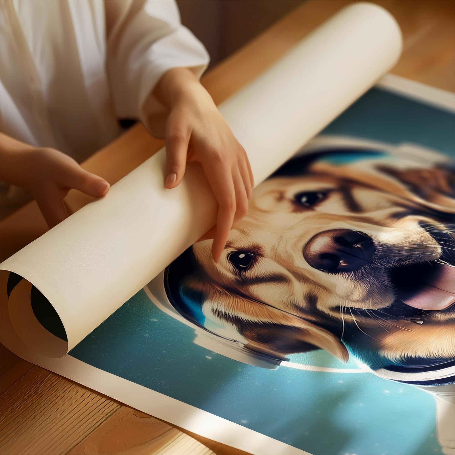 Golden Retriever Astronaut Dog Series image 1