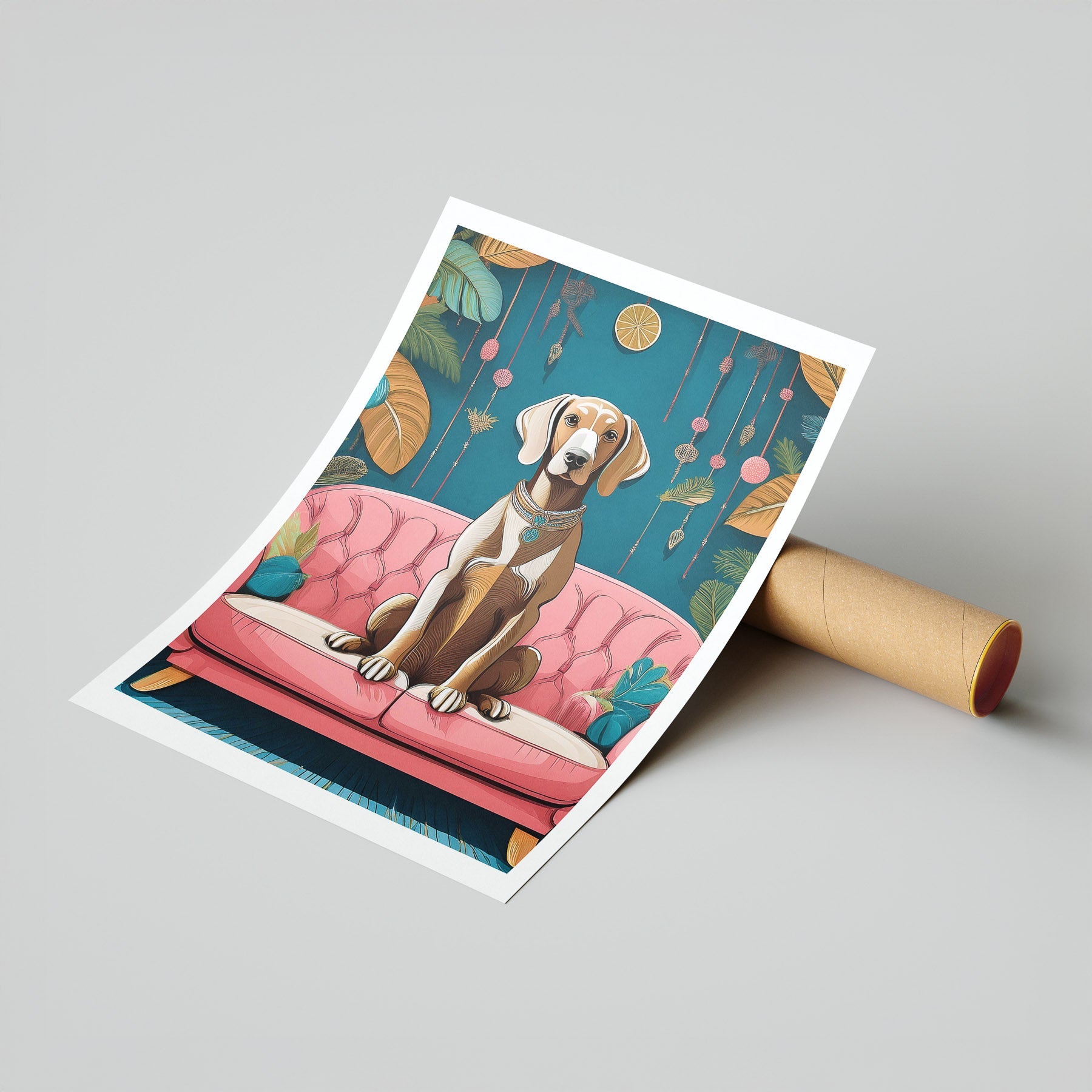 Weimaraner  Just Lounging Around image 7