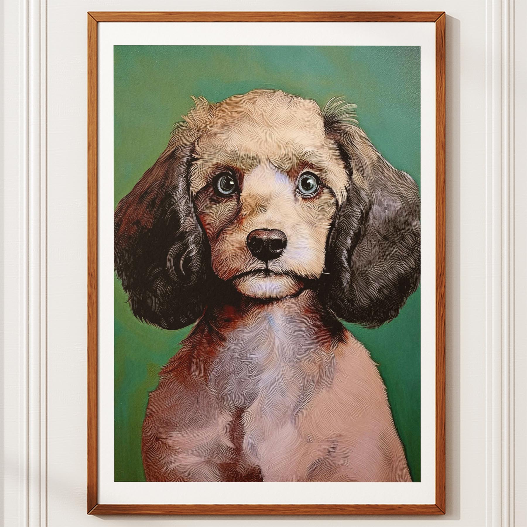 Cavoodle Green Painted Series image 10