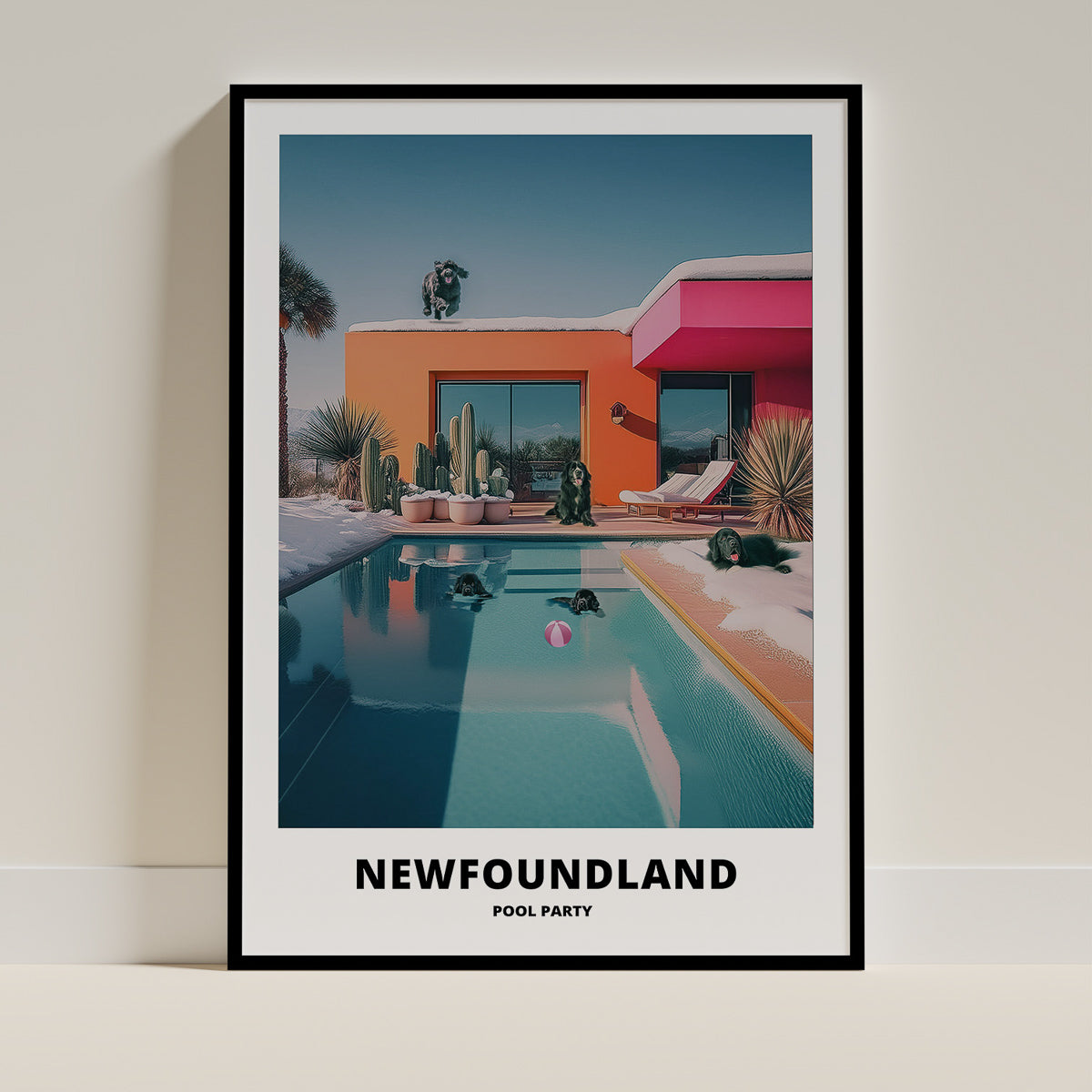 Newfoundland Dog Art Print Unframed Vol 2 | 2 Unique Designs | Wall Art Gift for Dog Lovers - Image 2 | Dogsy & Co