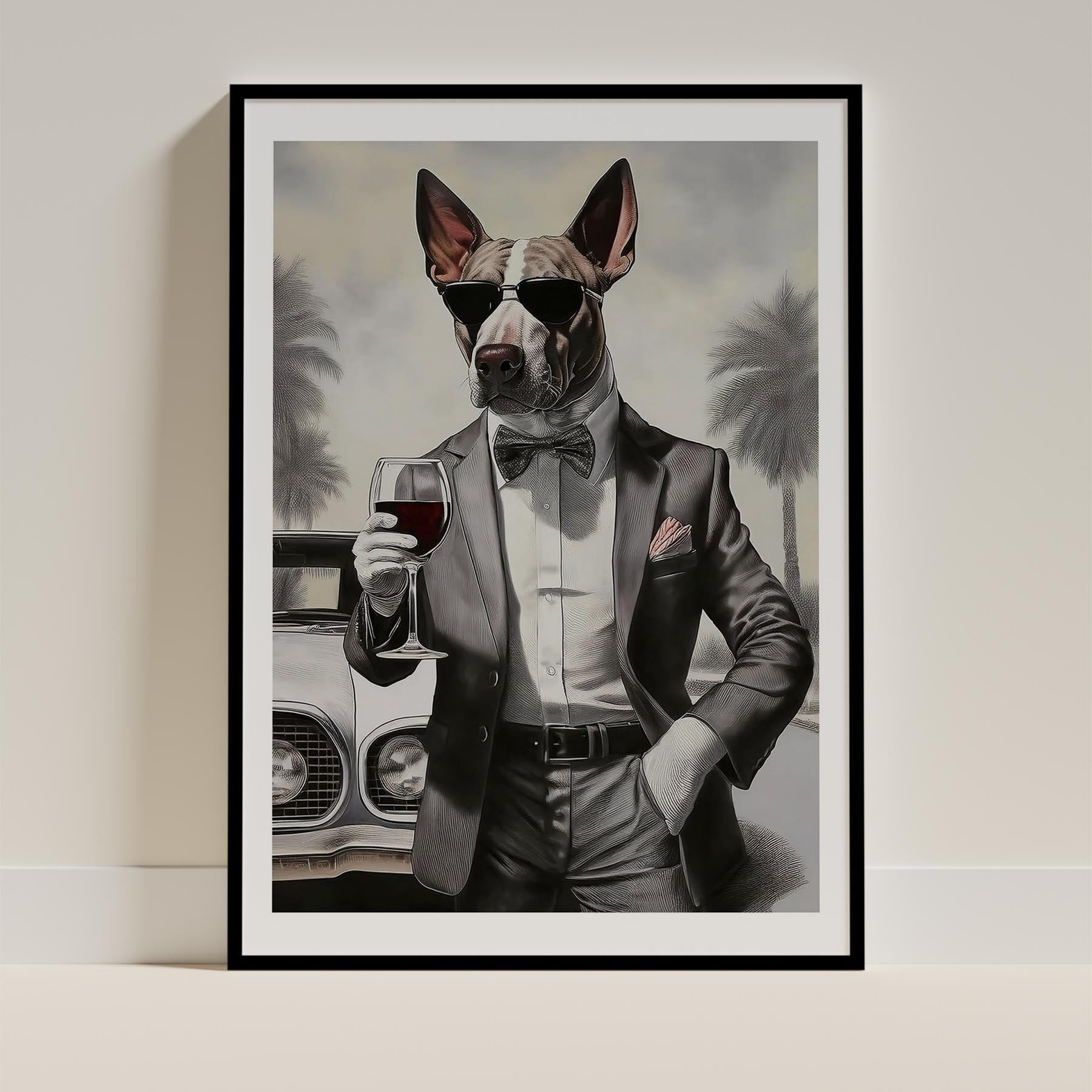 Bull Terrier Dog Art Print Unframed Vol 2 | 11 Unique Designs | Wall Art Gift for Dog Lovers | Dogsy & Co