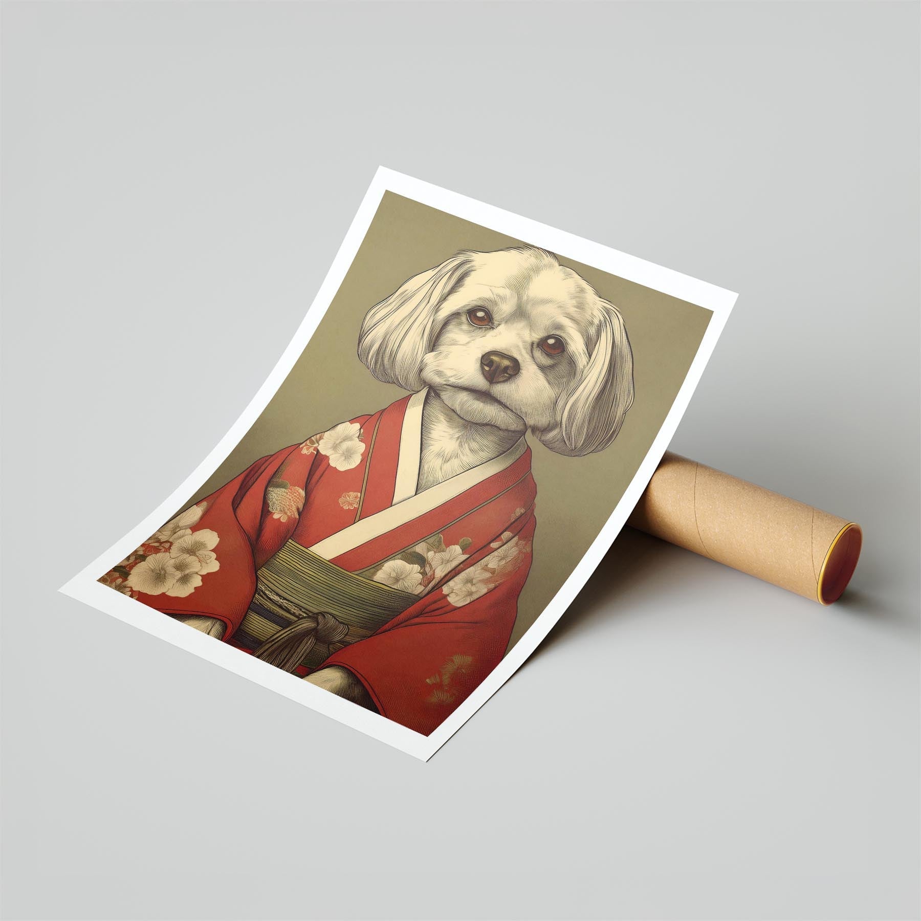 Maltese Japanse Kimono Dog Series image 6