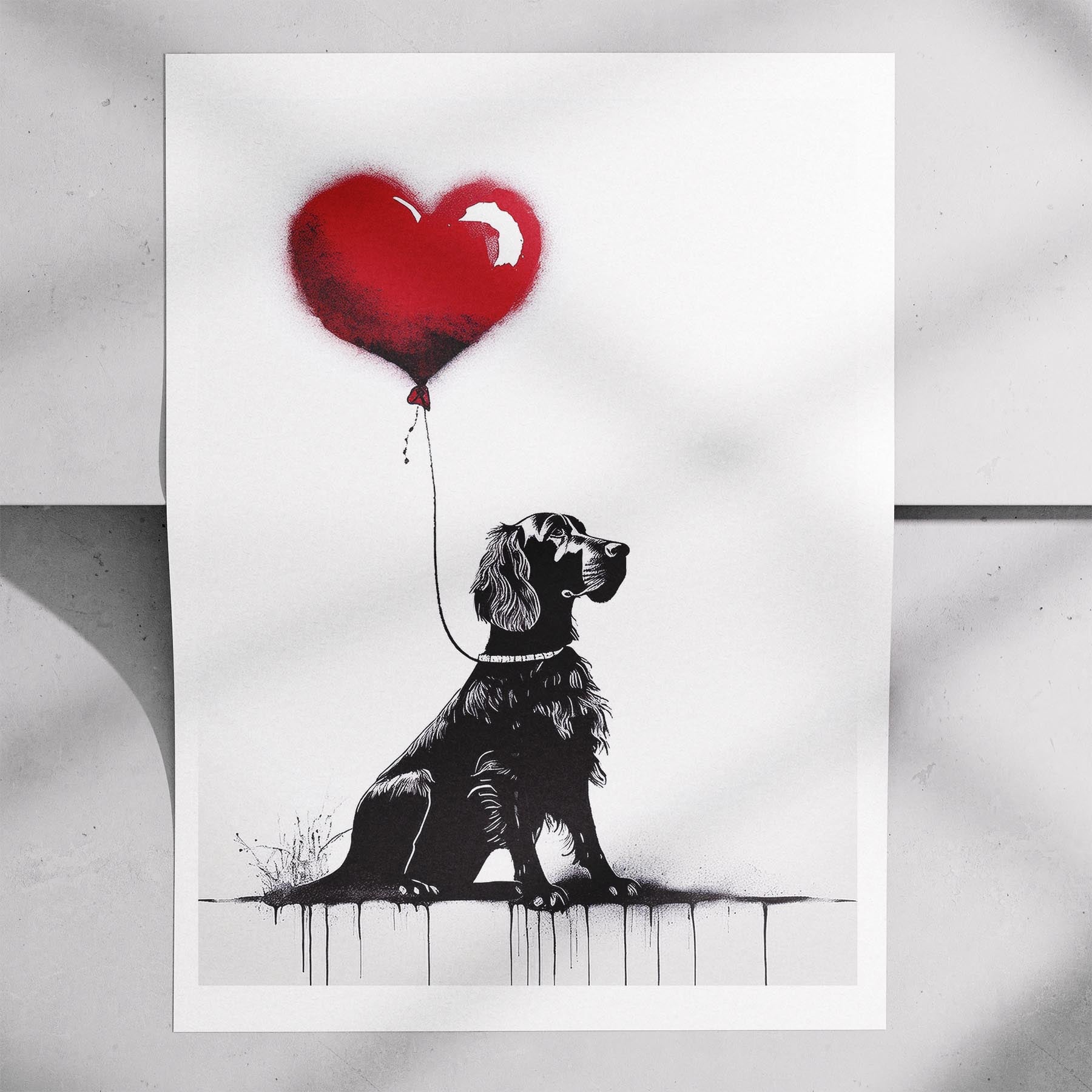 Gordon Setter DOGSY Series inspired by the Art of Banksy image 7