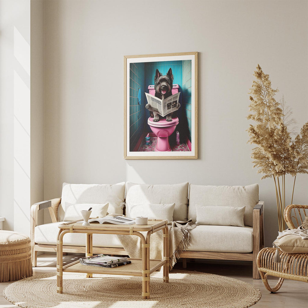 Smithfield Sheepdog Toilet Dogs PInk and Turquise image 2