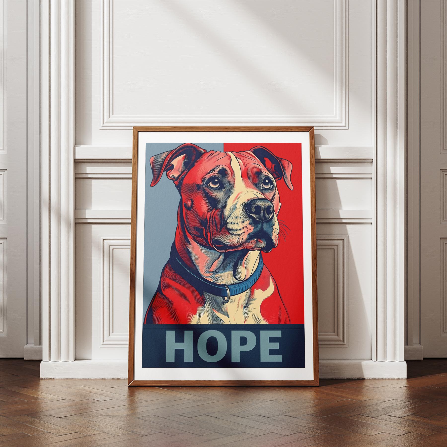 American Staffordshire Terrier HOPE Series Inspired by the Obama Poster image 4