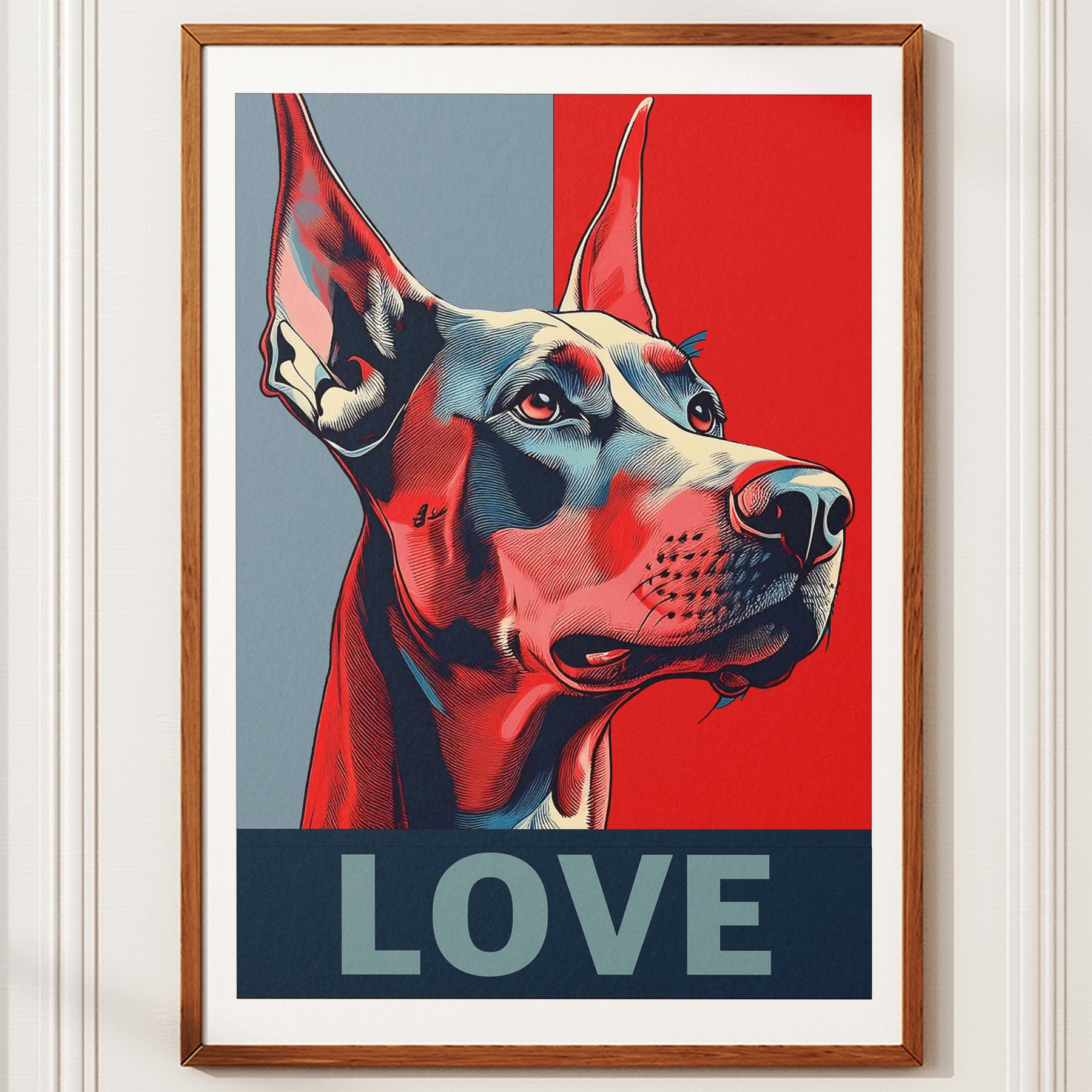 Doberman LOVE Series Inspired by the Obama Poster image 12