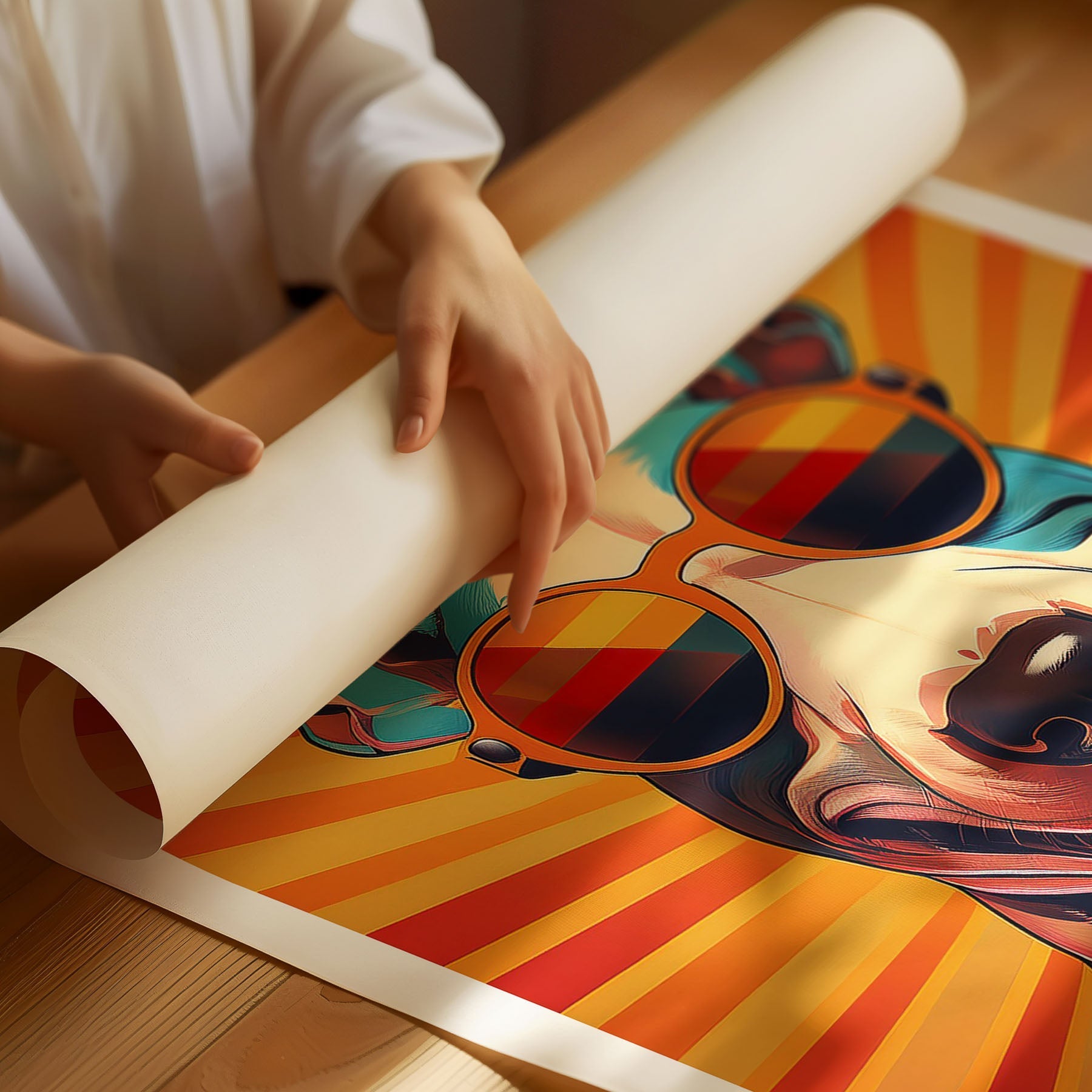 Bull Terrier In Colourful Sunnies 1 image 3