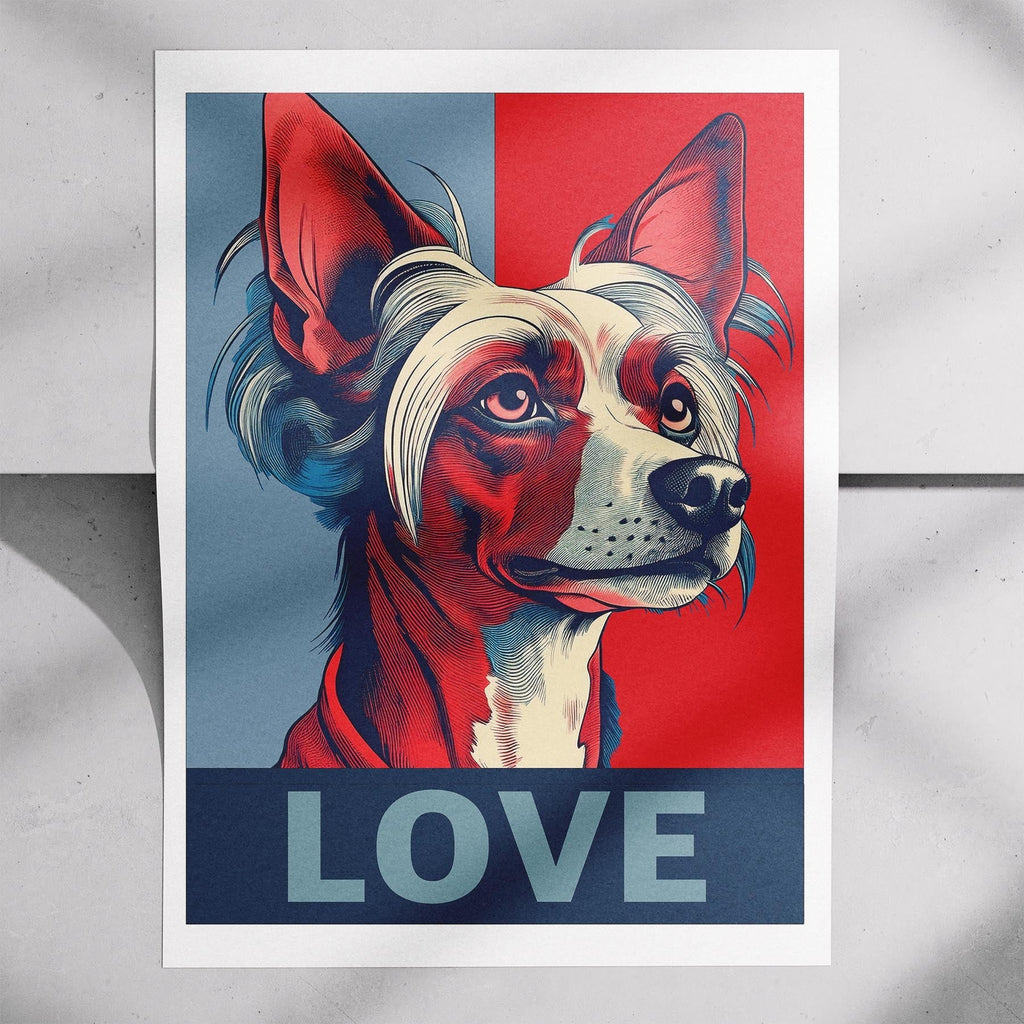 Chinese Crested LOVE Series Inspired by the Obama Poster image 7