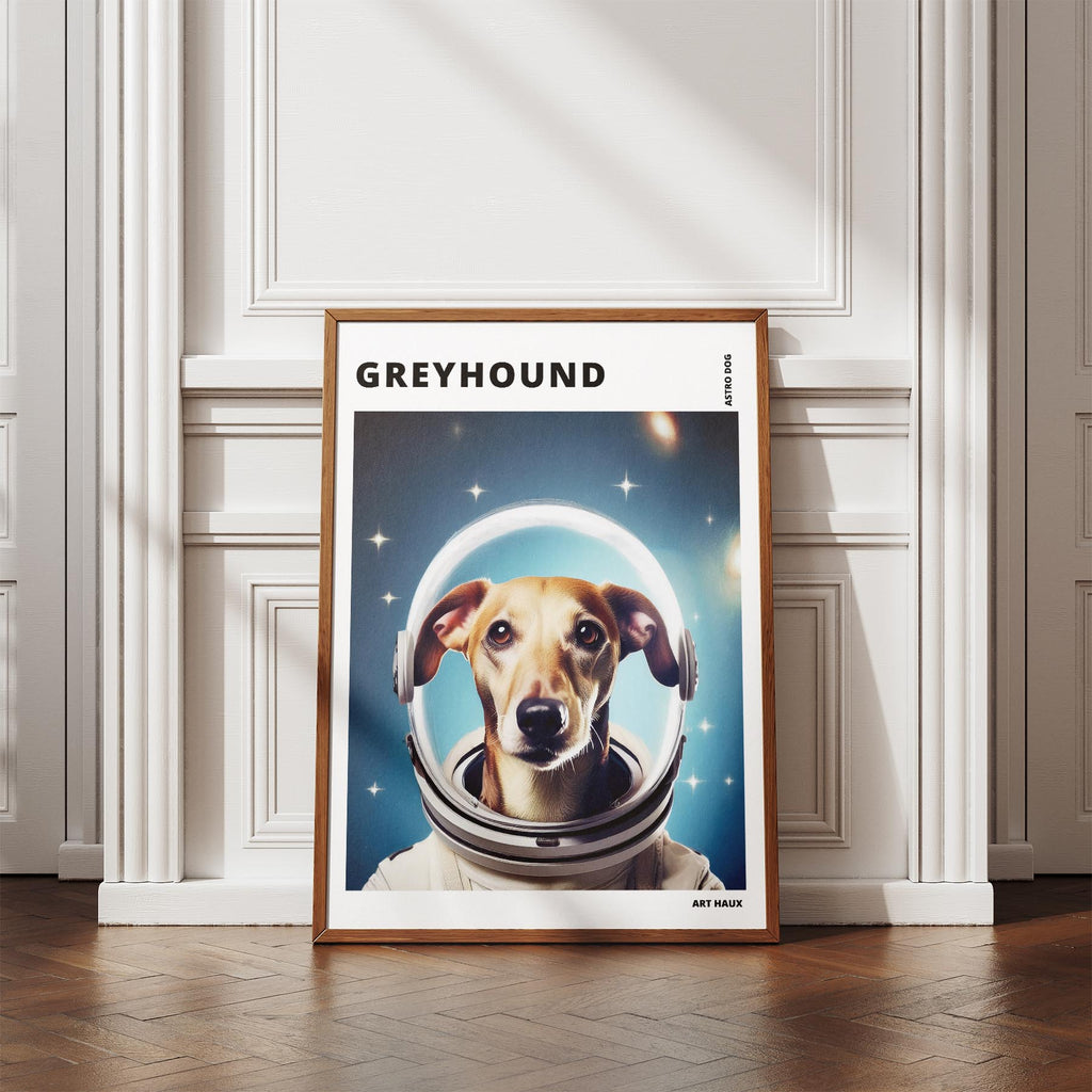 Greyhound Astronaut Dog Series with Text Astro Dog image 4