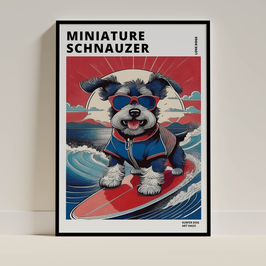 Miniature Schnauzer Hokosai Surfer Dogs 1 image 0