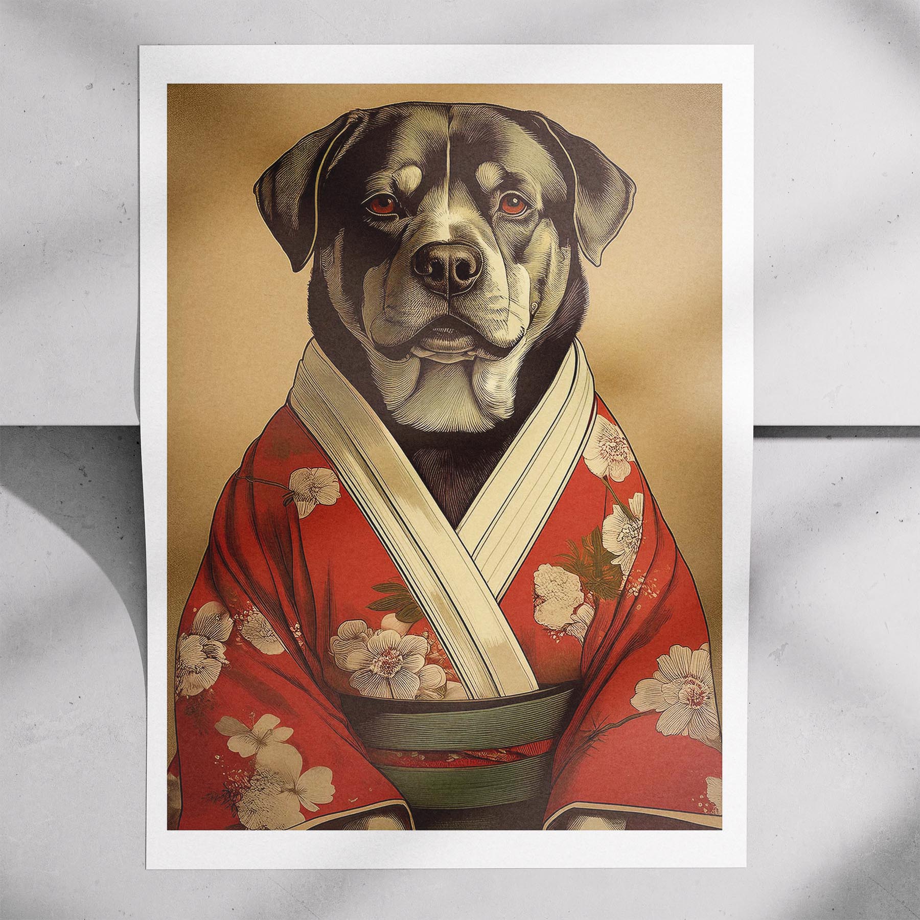 Rottweiler Japanse Kimono Dog Series image 7