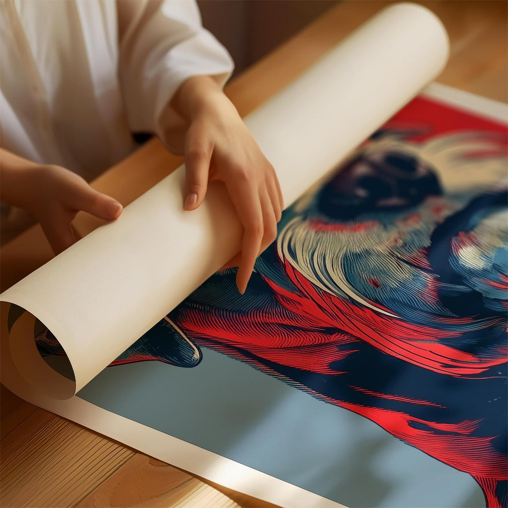 Schnauzer LOVE Series Inspired by the Obama Poster image 1